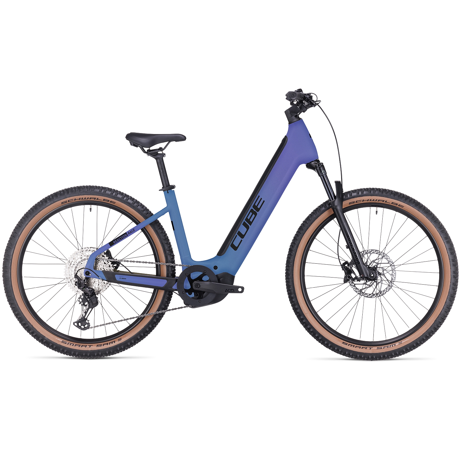 Picture of CUBE REACTION HYBRID Race 750 - Easy Entry Electric Mountain Bike - 2024 - 27.5&quot; - switchblue / black