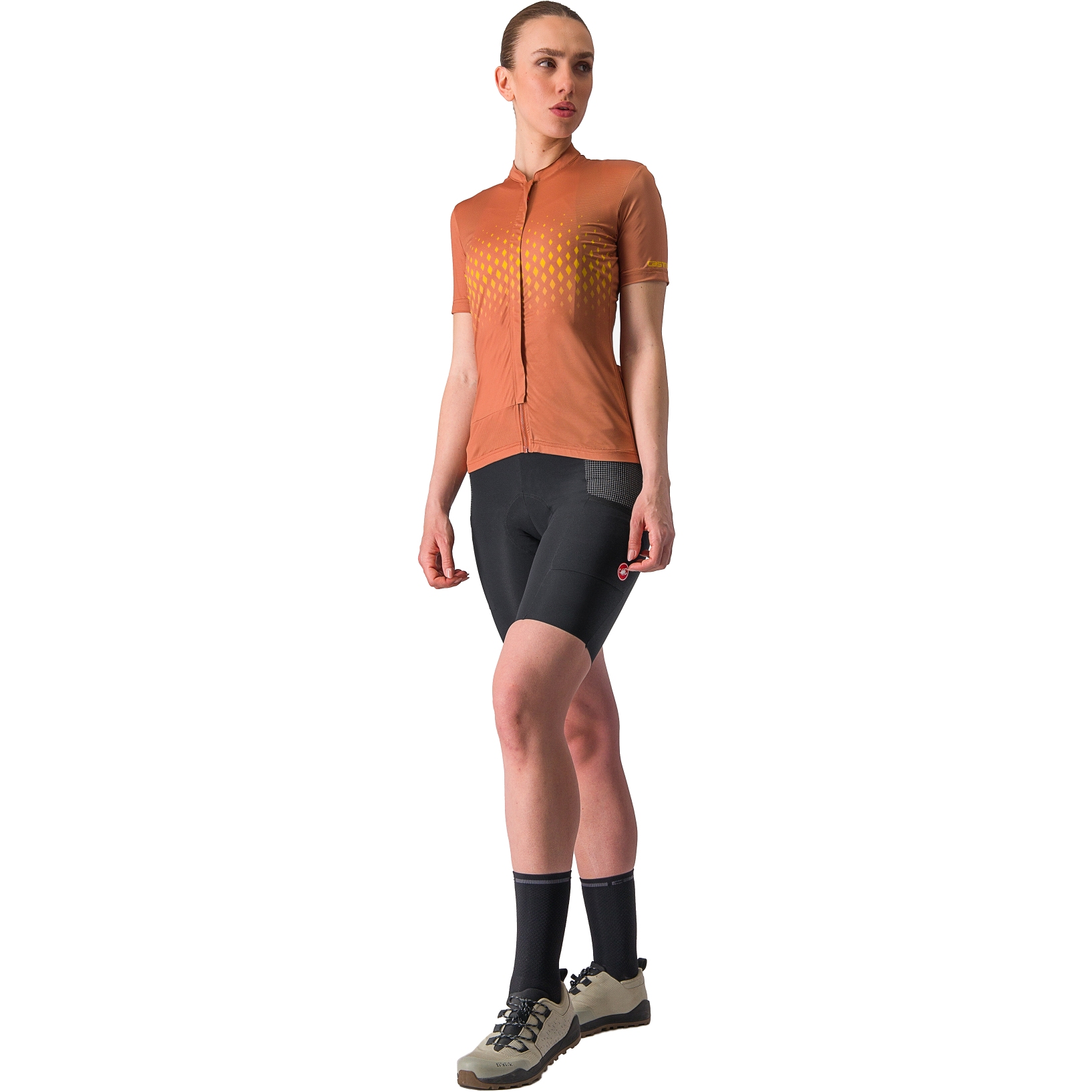 Castelli Unlimited Sentiero 3 Jersey Women - mocha/goldenrod 245