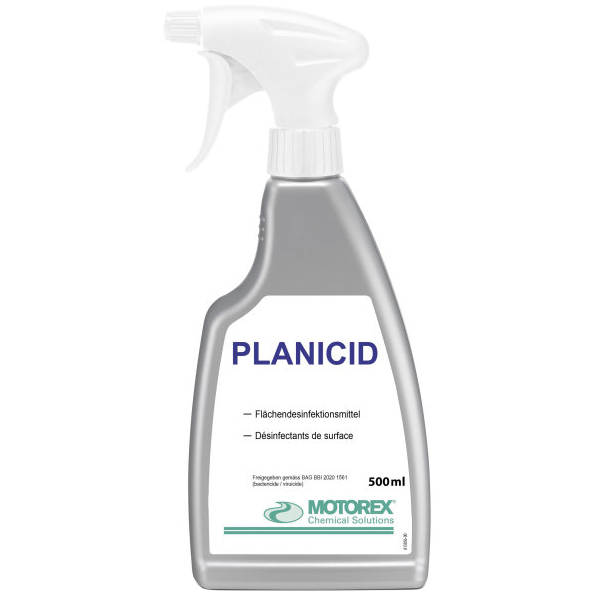 Produktbild von Motorex Flächendesinfektionsmittel PLANICID - Pumpzerstäuber 500ml