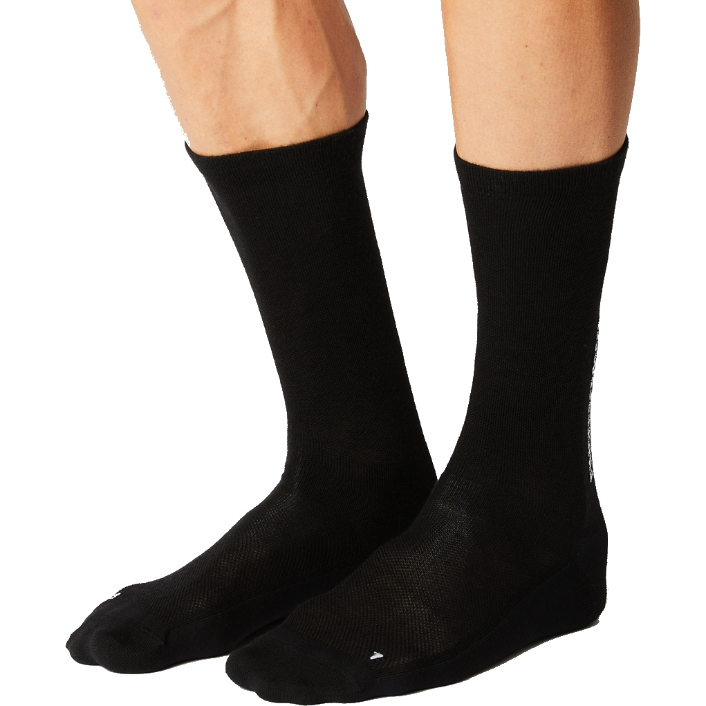 Image of FINGERSCROSSED Light Merino Silk Cycling Socks - Black
