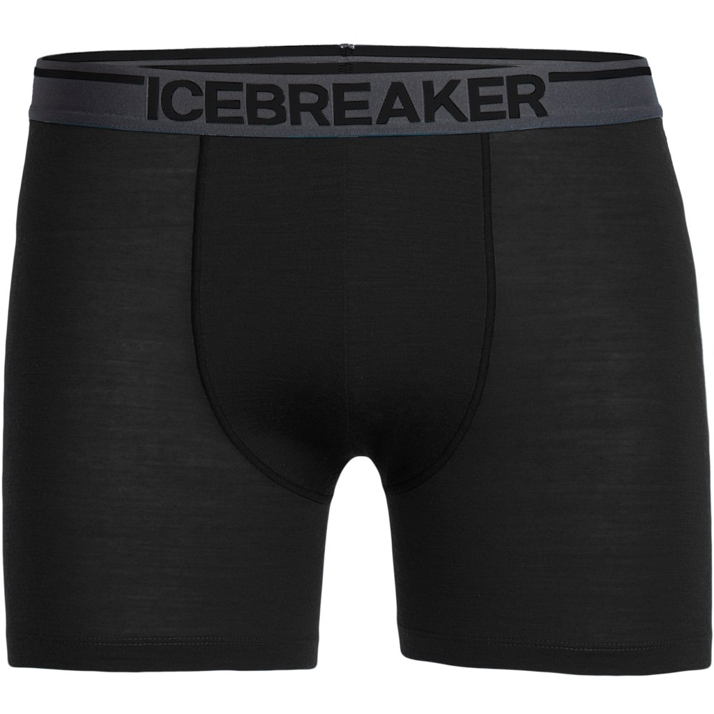Image de Icebreaker Boxer Homme - Merino Anatomica - Noir