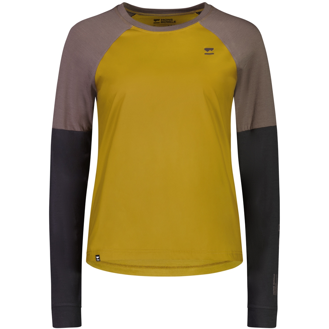 Picture of Mons Royale Tarn Merino Shift Wind Jersey Women - cumin dust