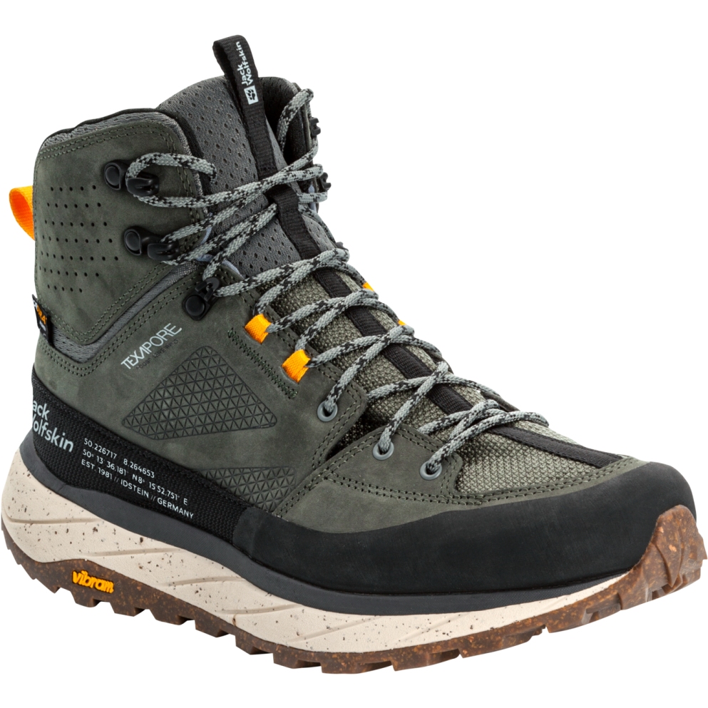 Picture of Jack Wolfskin Terraquest Texapore Mid Hiking Shoes Men - gecko green