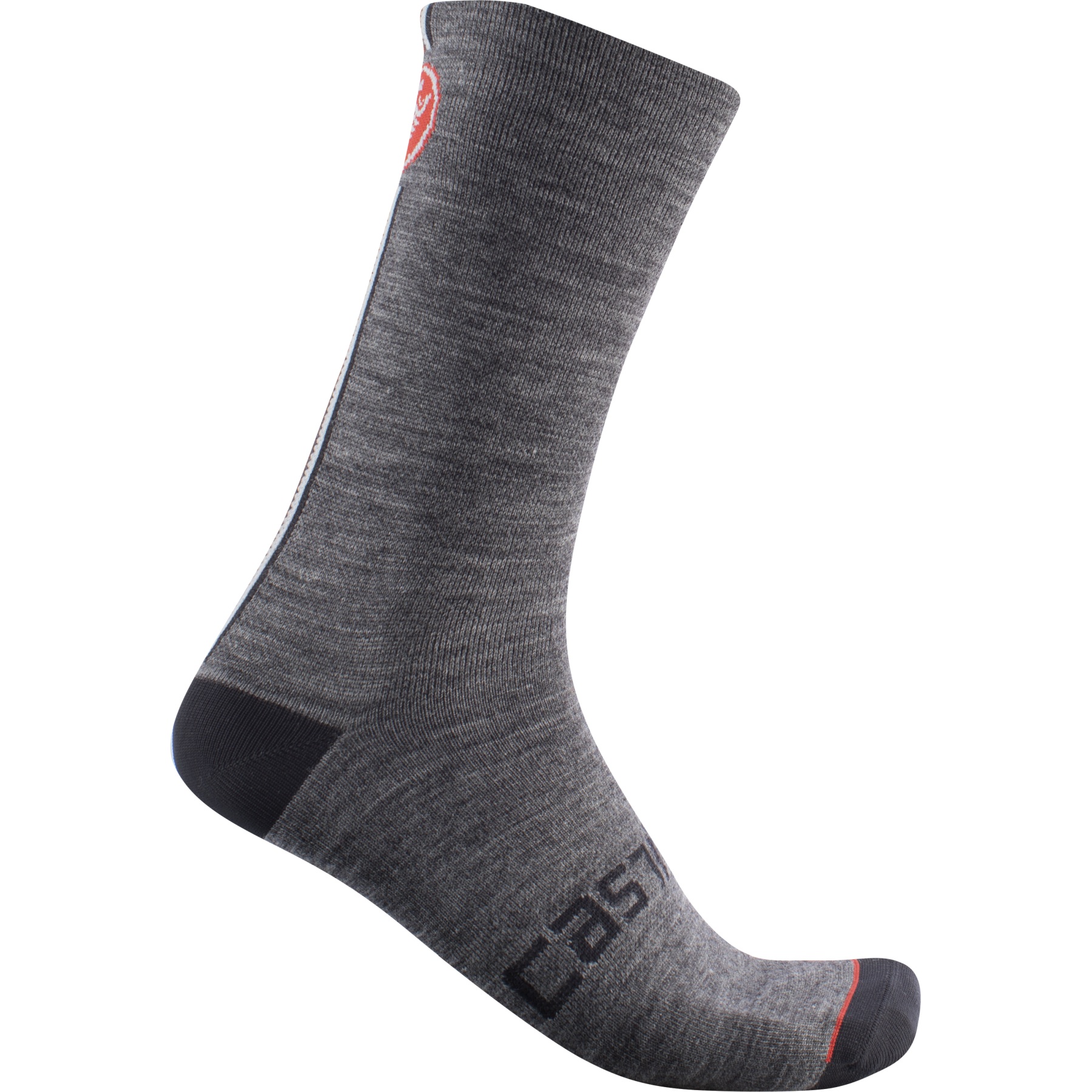Picture of Castelli Racing Stripe 18 Socks - dark grey 030