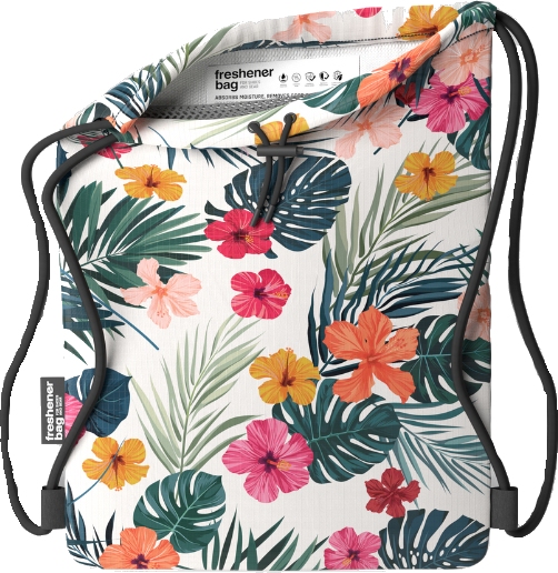 Photo produit de SmellWell Sac de Sport Rafraîchissement - Freshener Bag XL - 20L - hawaii floral