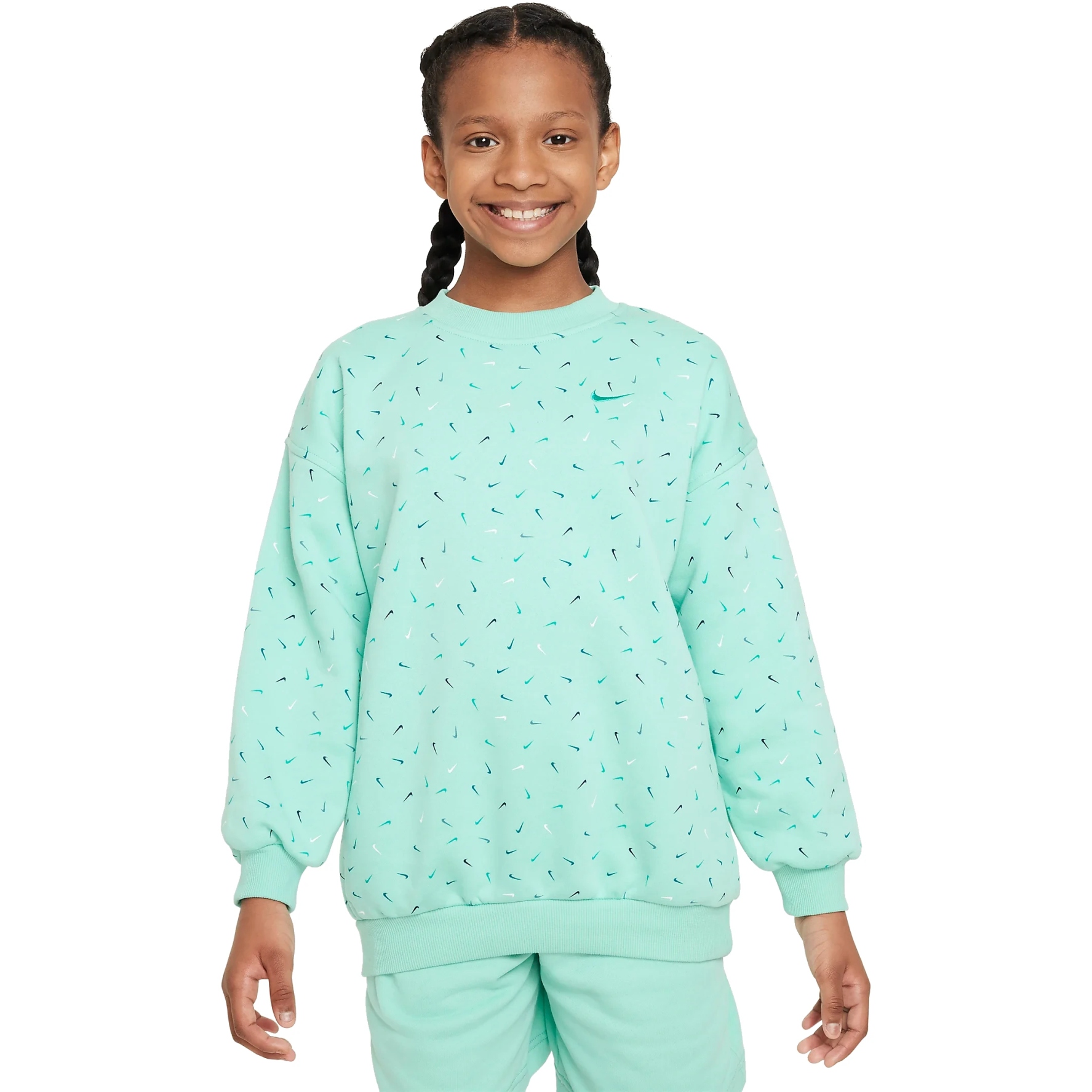 Photo produit de Nike Sweatshirt Enfants - Sportswear Club Fleece - emerald rise/clear jade ii FD2943-349