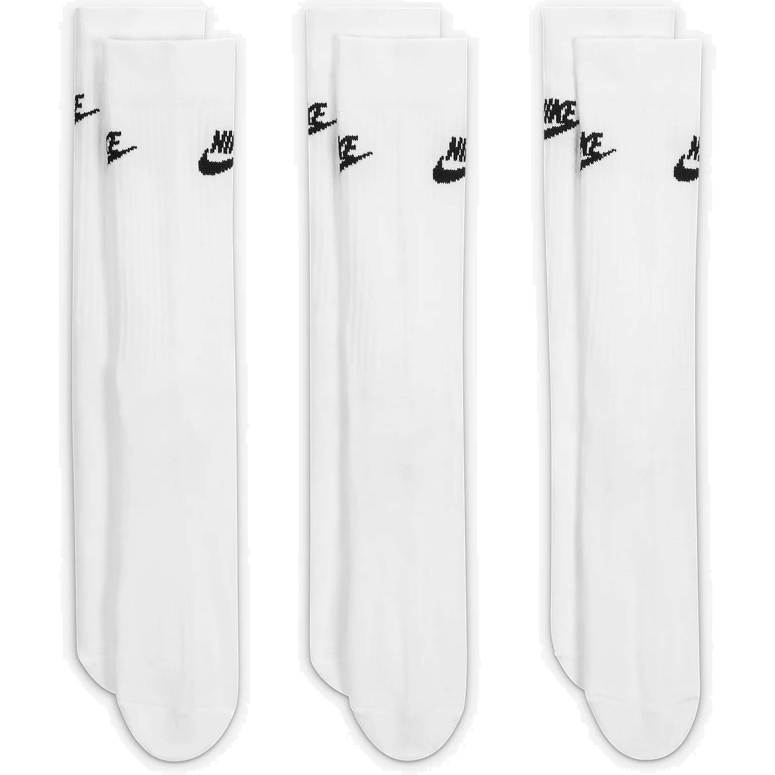 Pack 3 paires de chaussettes Nike basses blanc sur