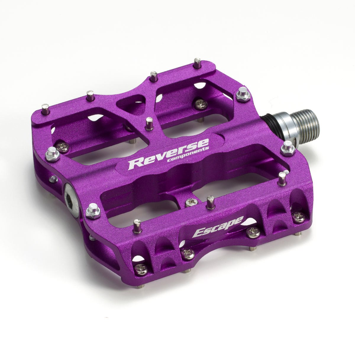 Produktbild von Reverse Components Escape Pedal - violett sandgestrahlt
