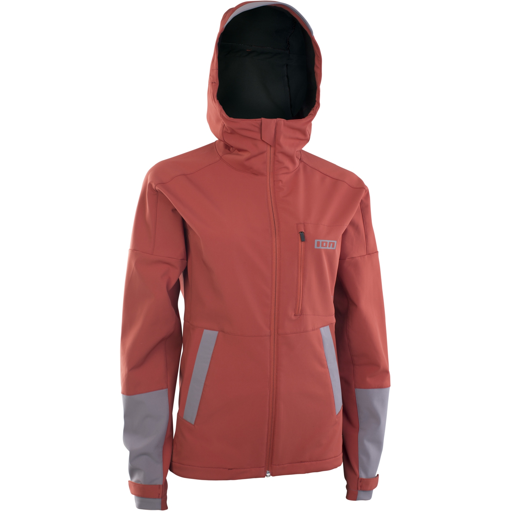 Picture of ION Bike Outerwear 2 Layer Softshell Jacket Shelter Women - Spicy Red