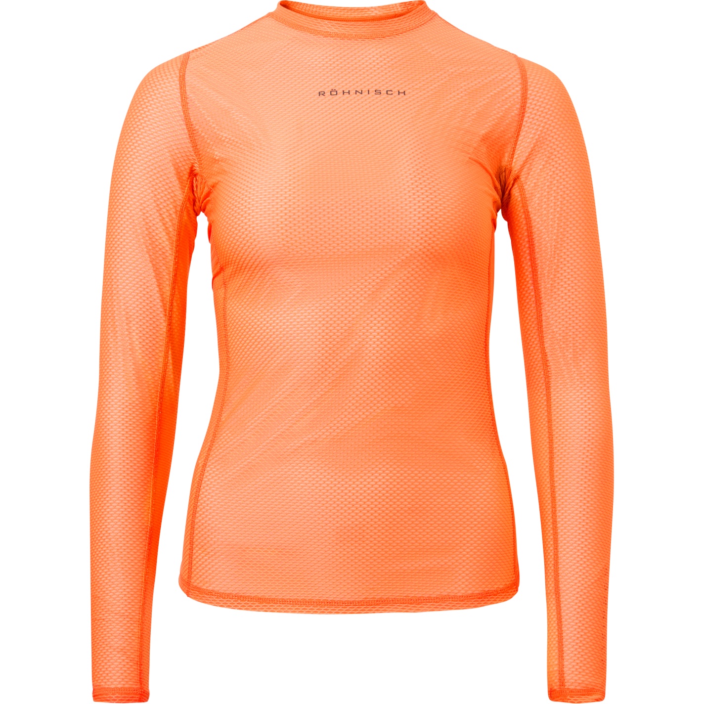 Imagen de Röhnisch Camiseta de Manga Larga Mujer - Structure Block - Blazing Orange