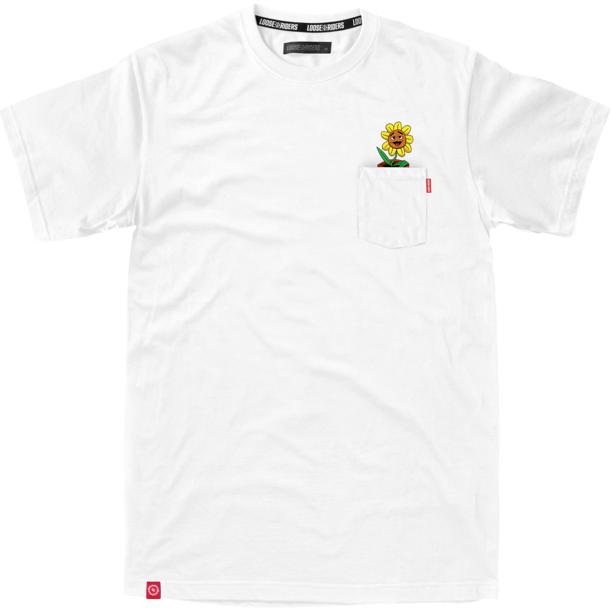 Picture of Loose Riders Graphic Tech Tee Men - Peace! White