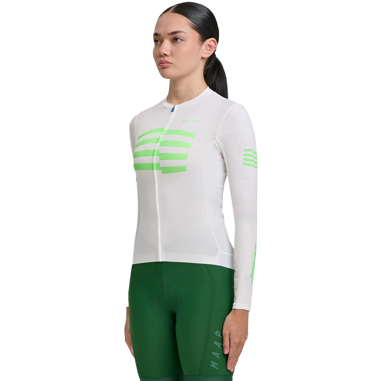 Picture of MAAP Sphere Pro Hex Long Sleeve Jersey Women - white
