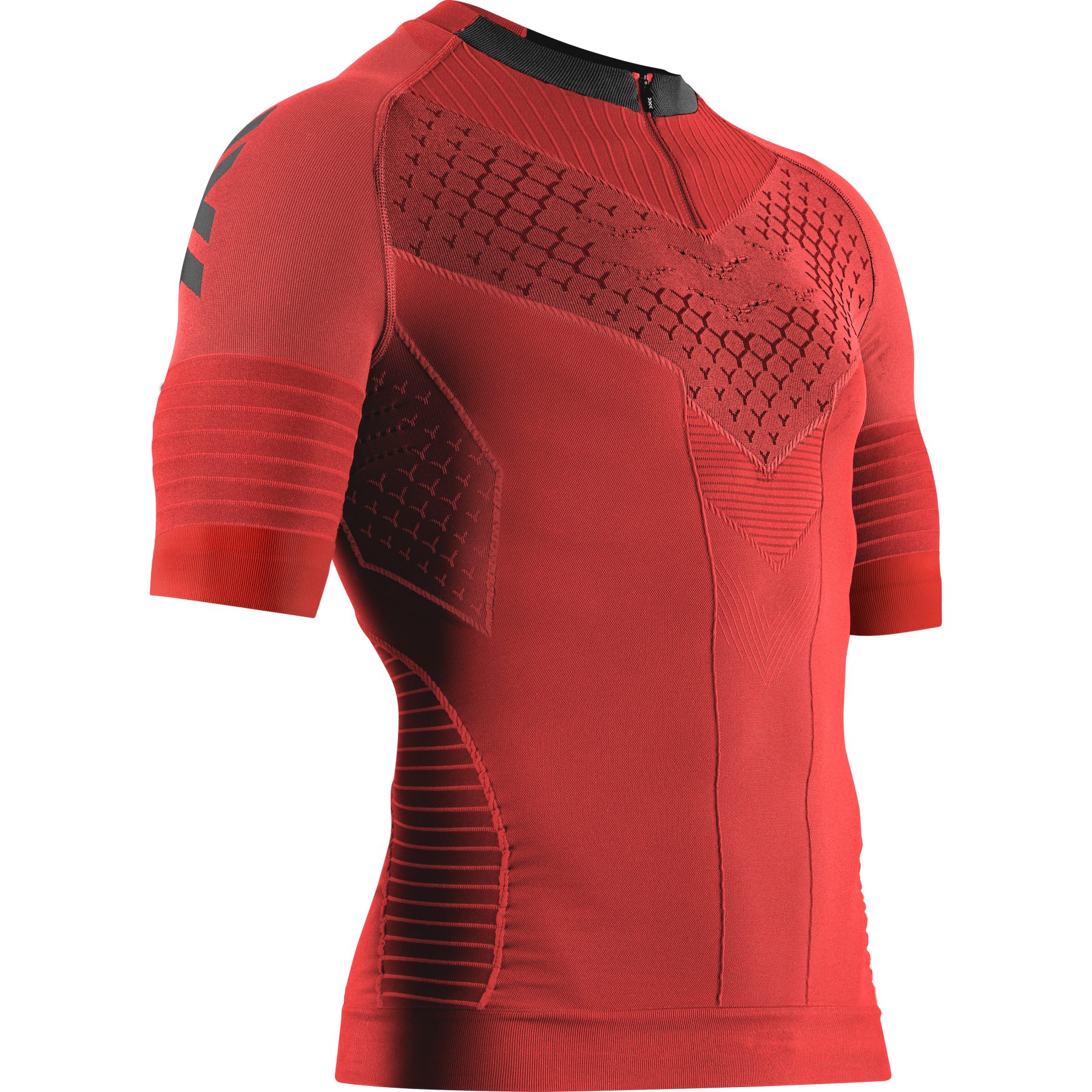 Picture of X-Bionic Twyce Race Short Sleeve Shirt Men - red/black