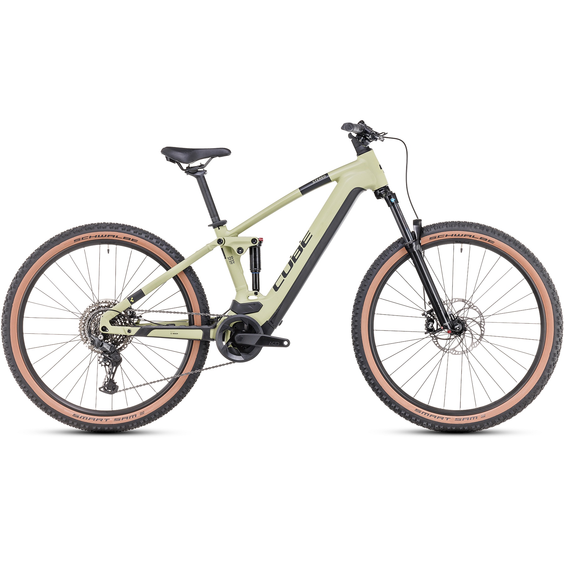 Picture of CUBE STEREO HYBRID 120 ONE 750 - Electric Mountainbike - 2024 - 29&quot; - olive / green