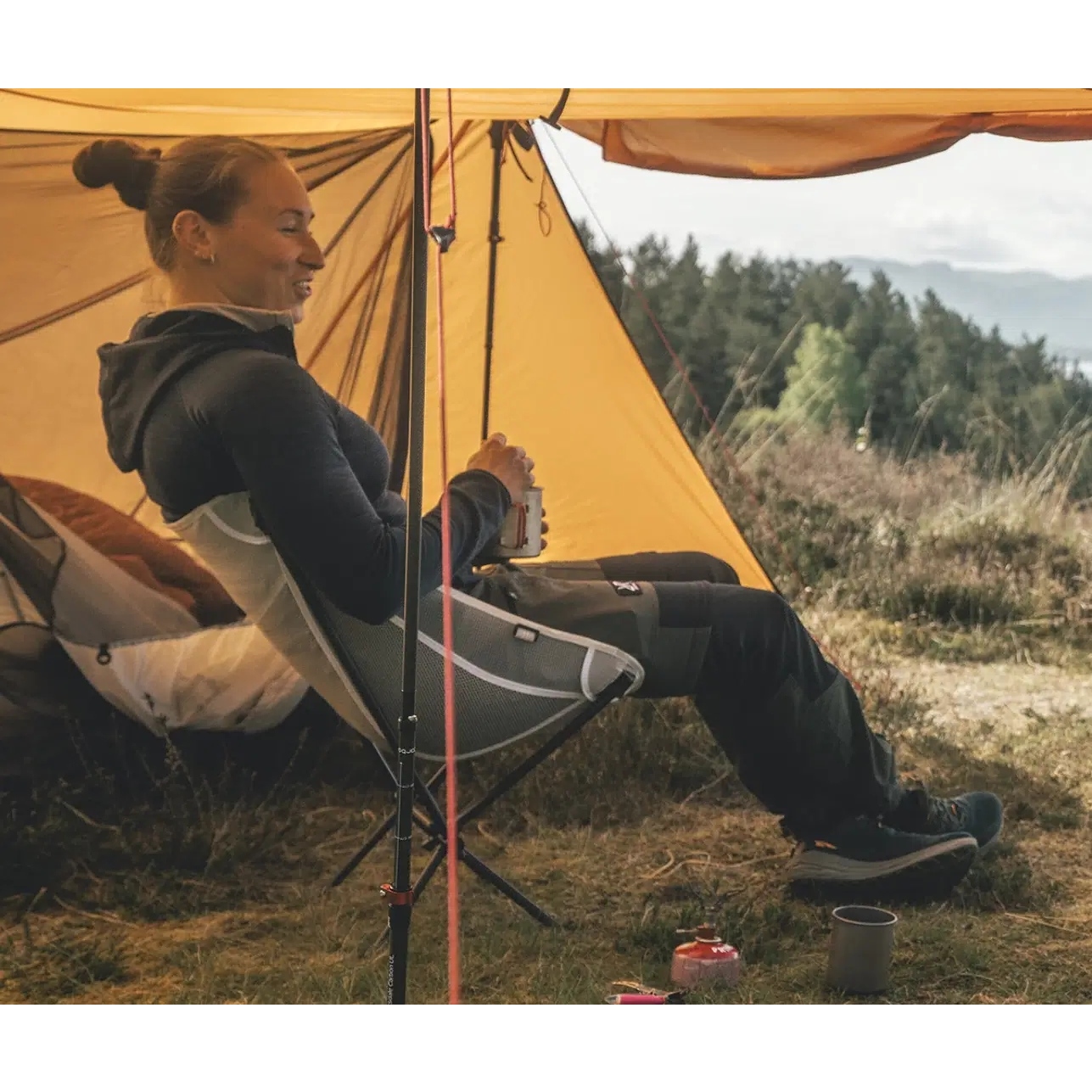 Robens Pathfinder Carbon Campingstuhl - Weiß
