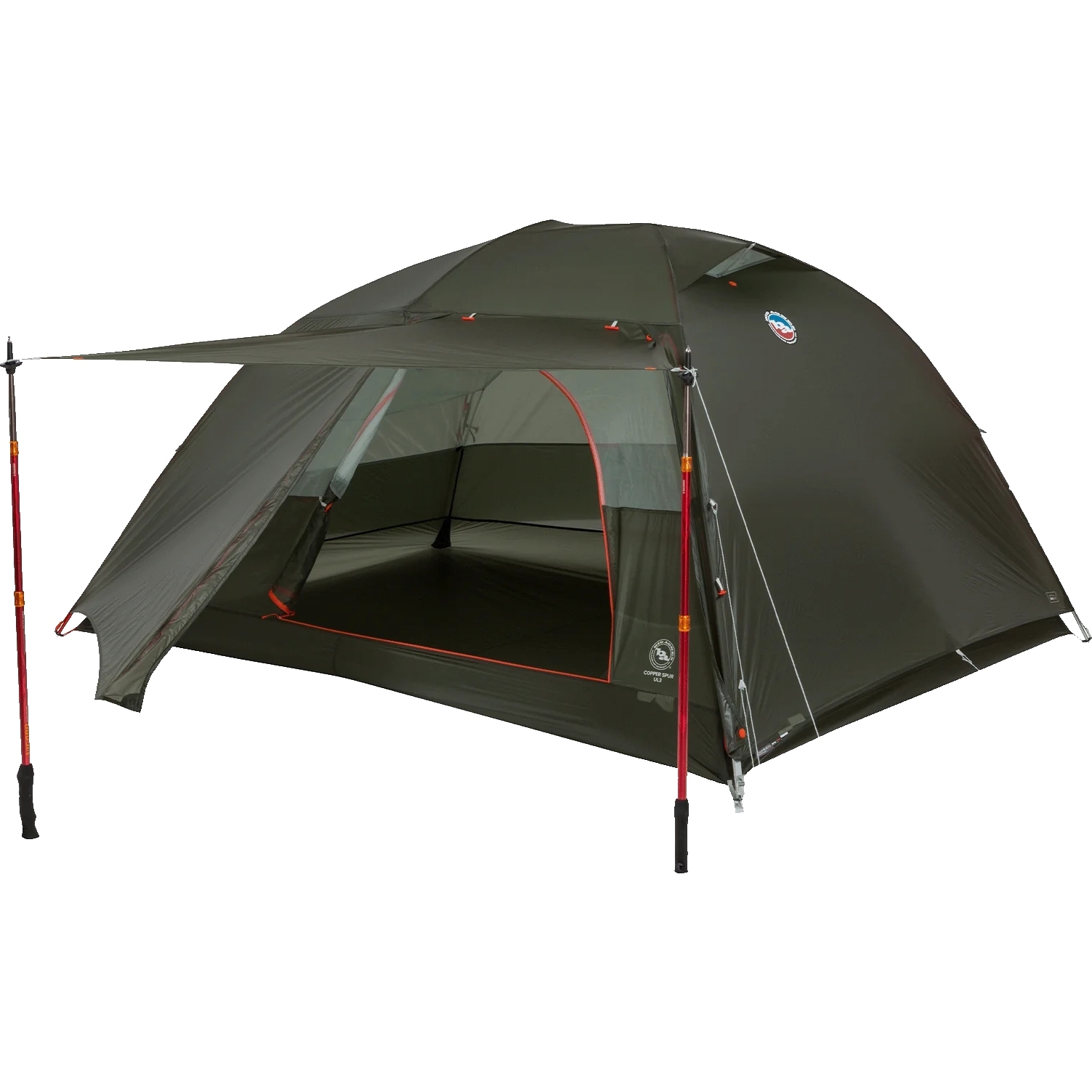 Big Agnes Copper Spur UL3 Tent - lichen green | BIKE24