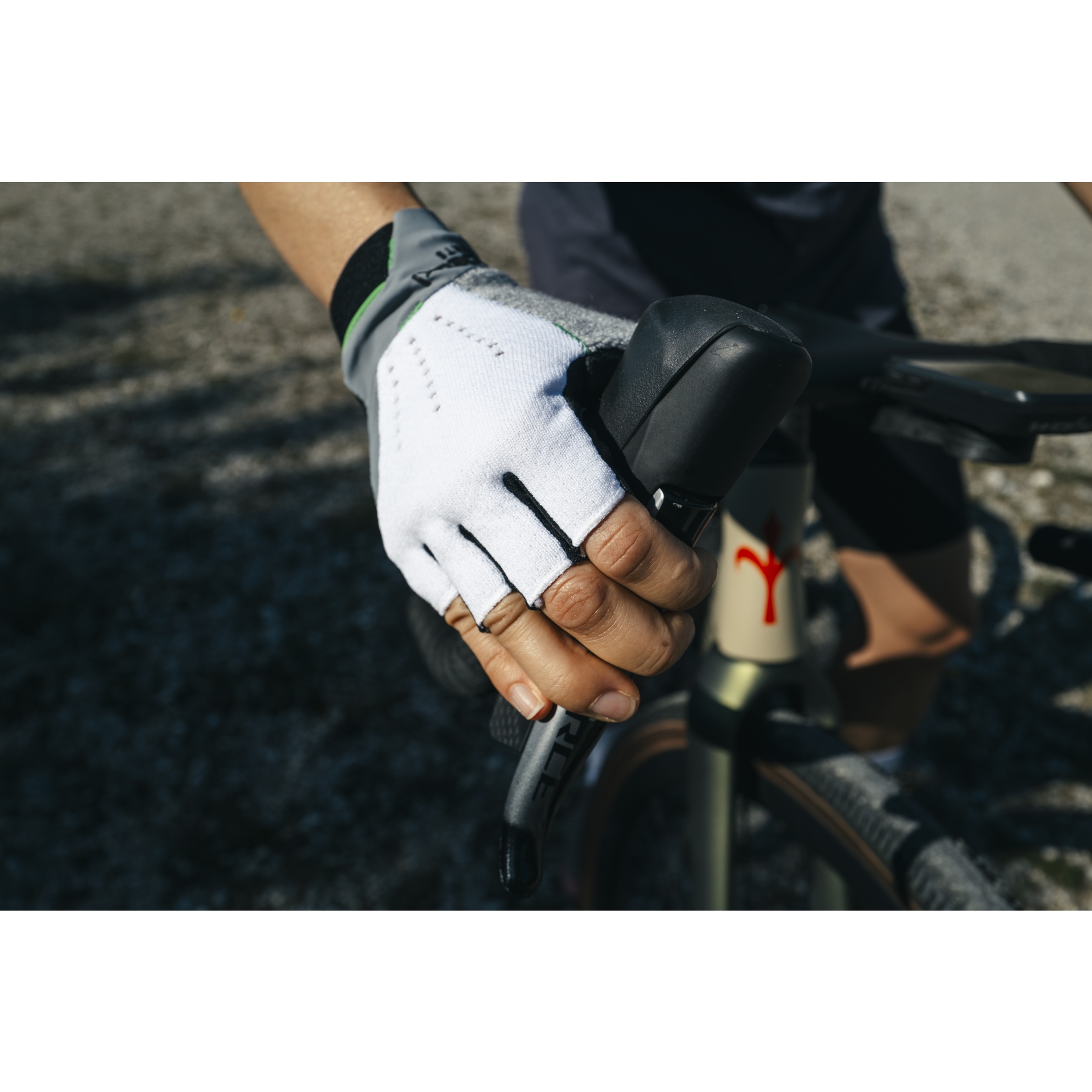 Roeckl Denice Damen Fahrradhandschuhe Kurz - Weiß/Türkis Für Entspanntes Biken