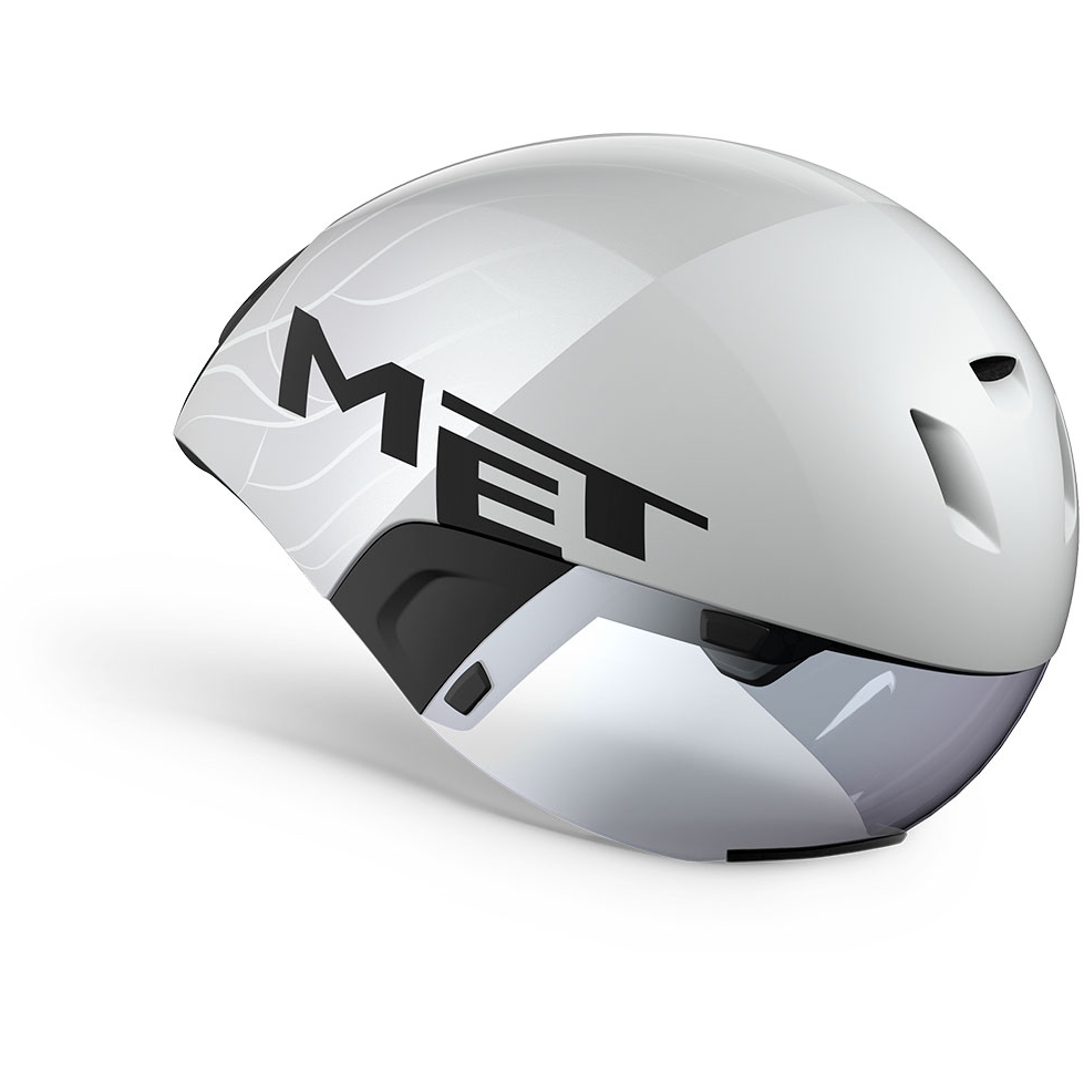 Produktbild von MET Codatronca Helm - White Silver/Matt Glossy