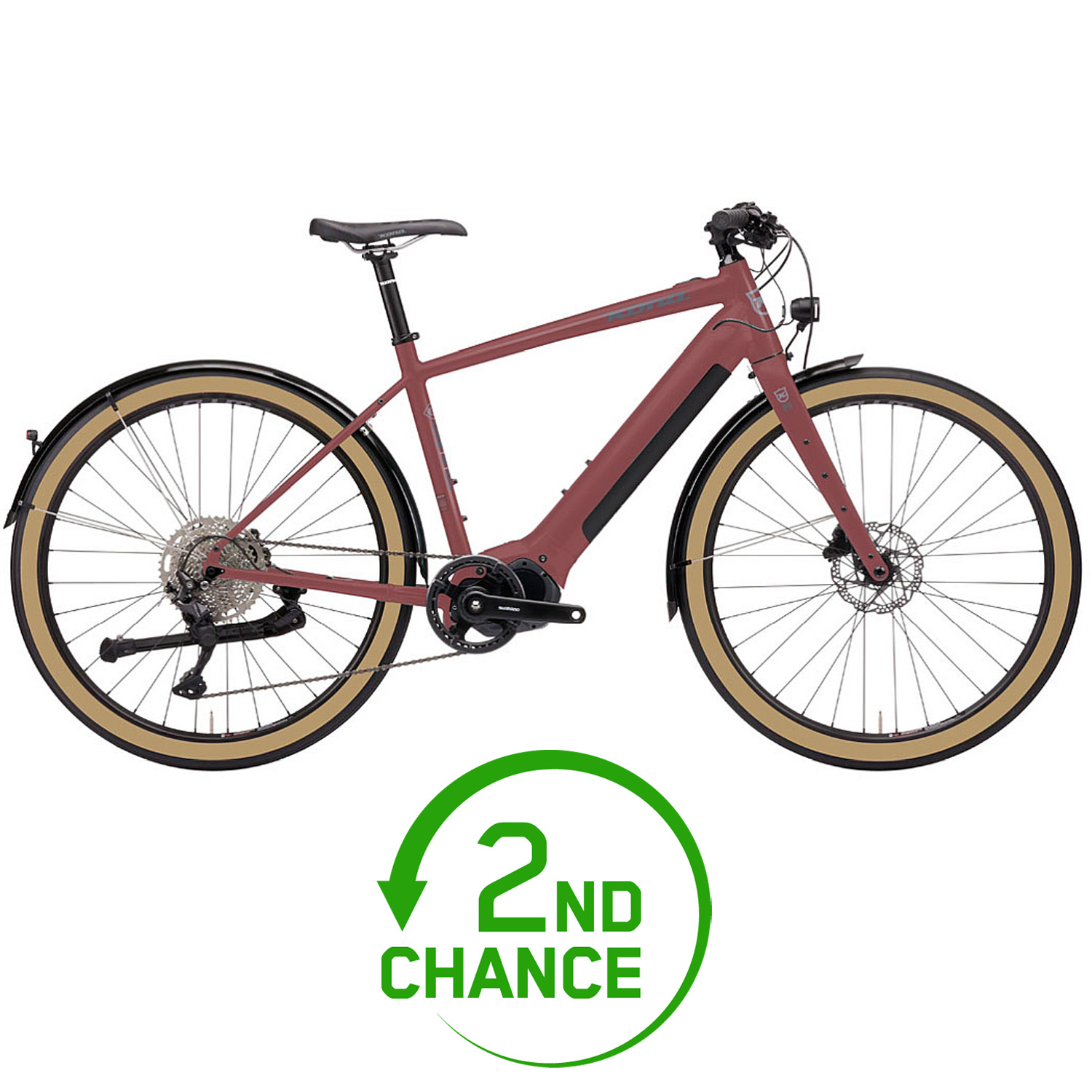 Picture of Kona DEW-E DL - Men City E-Bike - 2022 - Gloss Metallic Mauv - 2nd Choice