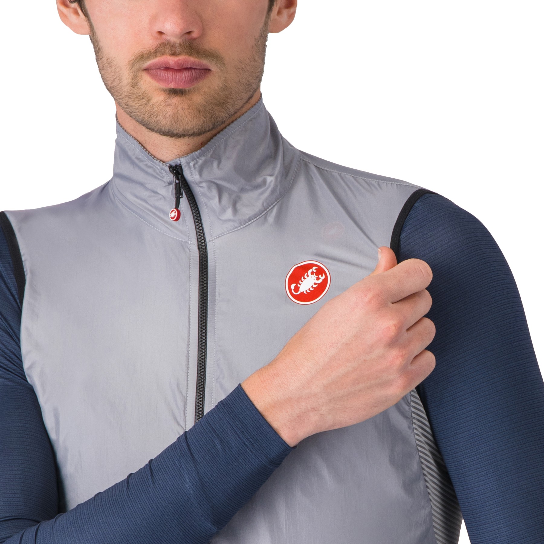 CASTELLI ARIA VEST ( アリア ベスト ) シルバーグレー L Amazon.com : CASTELLI Men's Aria Vest, Ultralight HIghly Packable