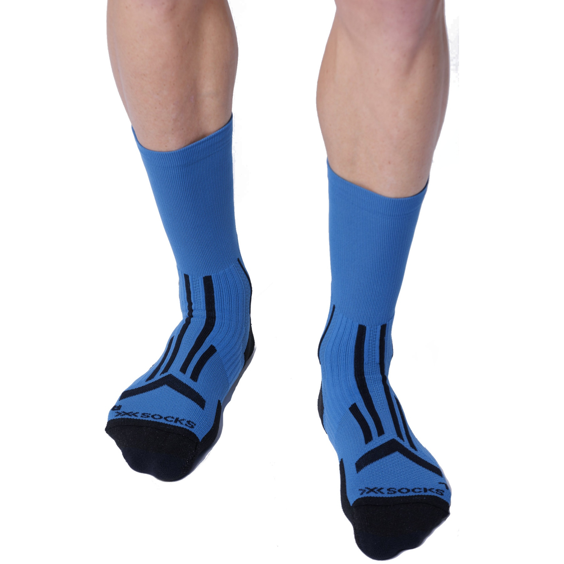 Photo produit de X-Socks Chaussettes - Trailrun Perform Crew - mineral blue/black