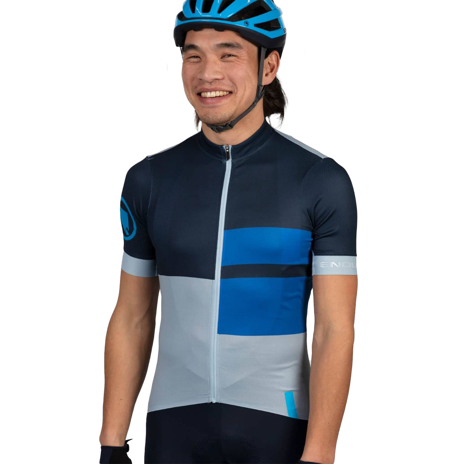 Picture of Endura FS260 Print Short Sleeve Jersey Men - ink blue