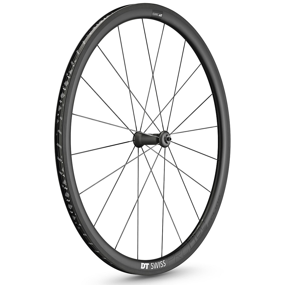 Image of DT Swiss PRC 1400 SPLINE 35 Front Wheel | Carbon | Clincher | QR - black