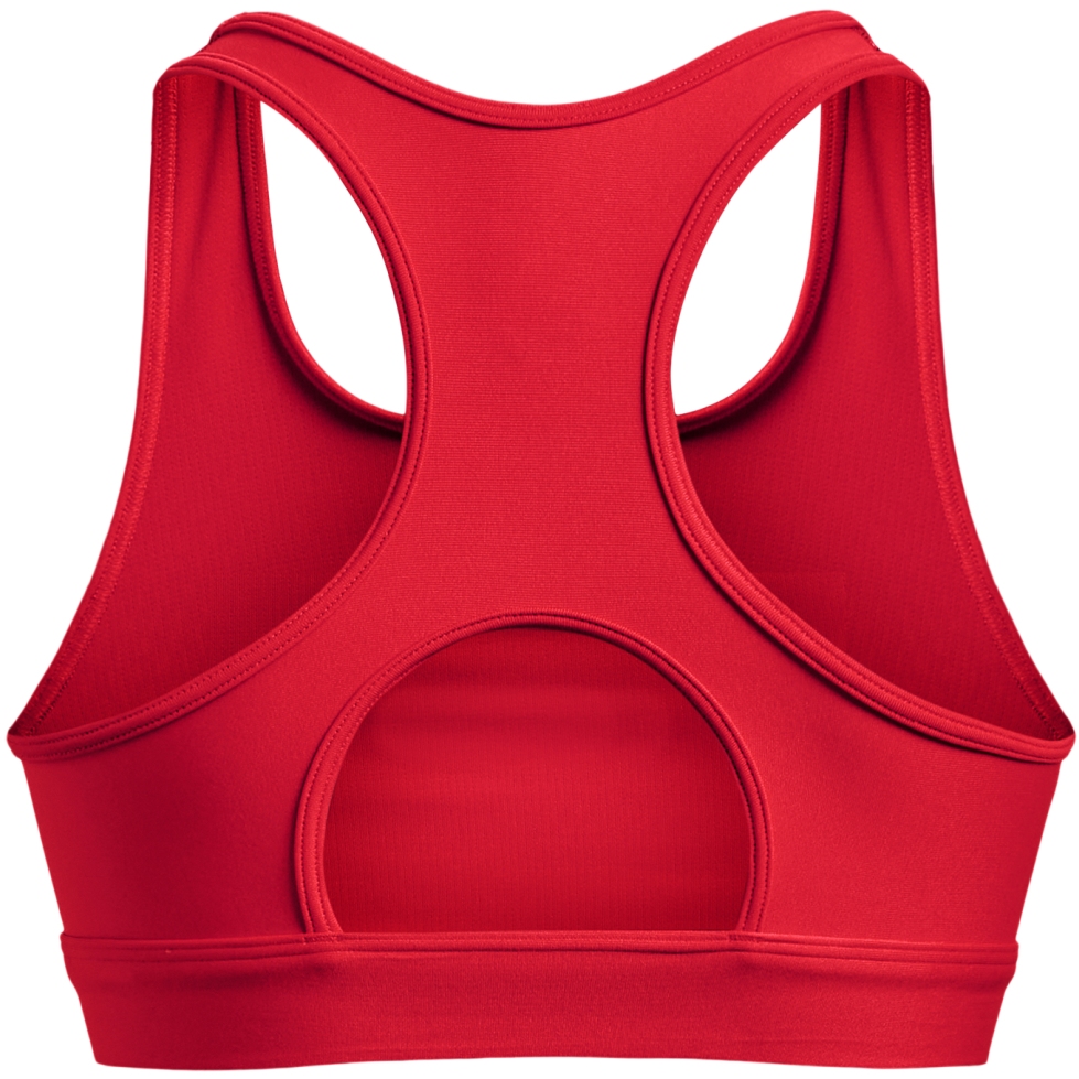Under Armour HeatGear® Armour Mid Padless Sport Bra Women - Radio Red/Black