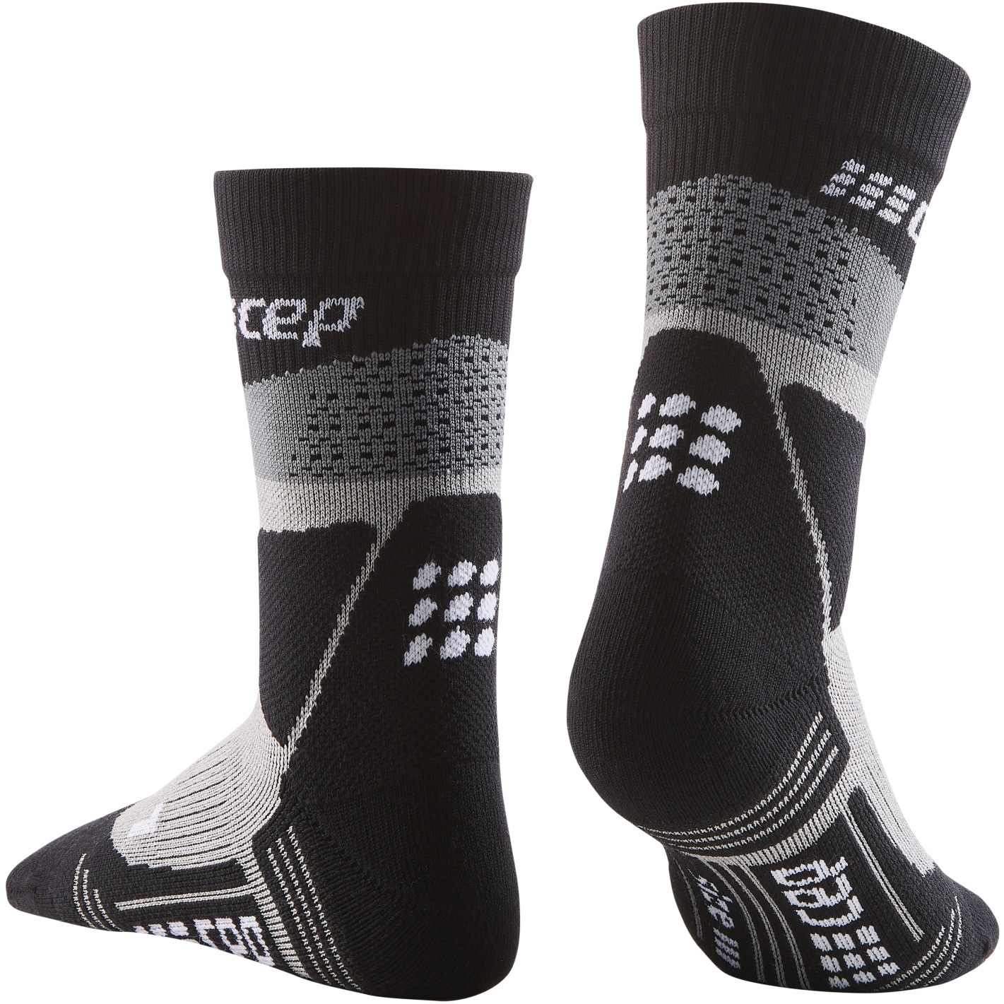 Calcetines Compressport Senderismo Trekking Gris