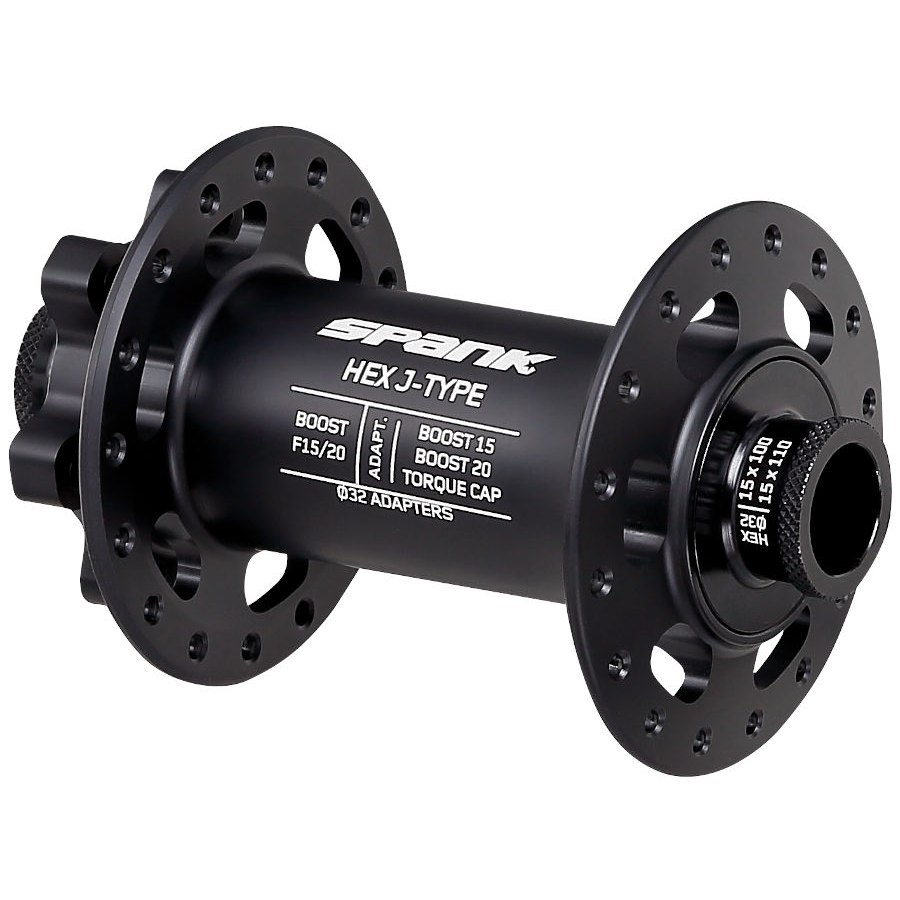 Image of Spank HEX Front Hub - 6-Bolt - 15x110/20x110mm Boost - 32 Hole - J-Type - black
