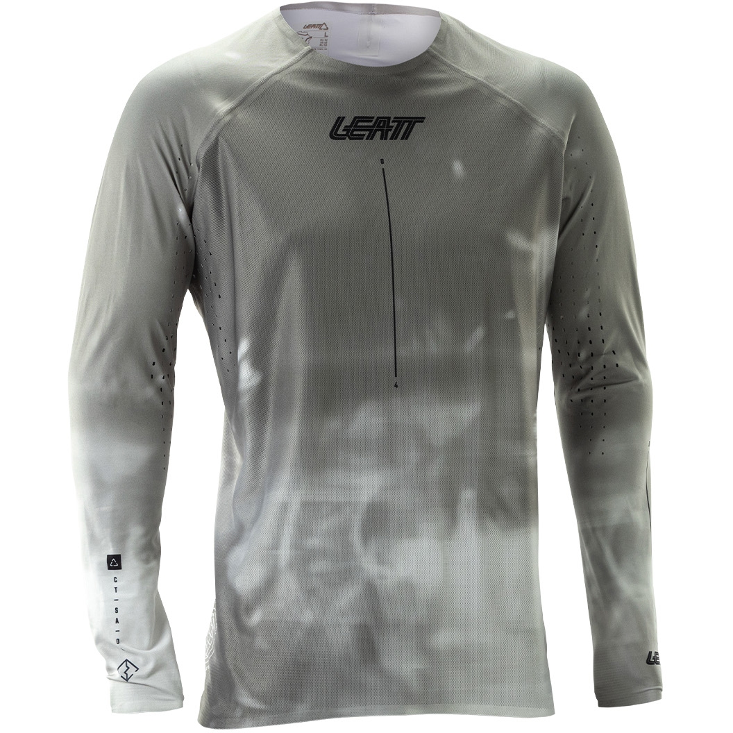 Мужская майка Leatt Gravity 5.0 MTB с длинным рукавом - granite grey серый