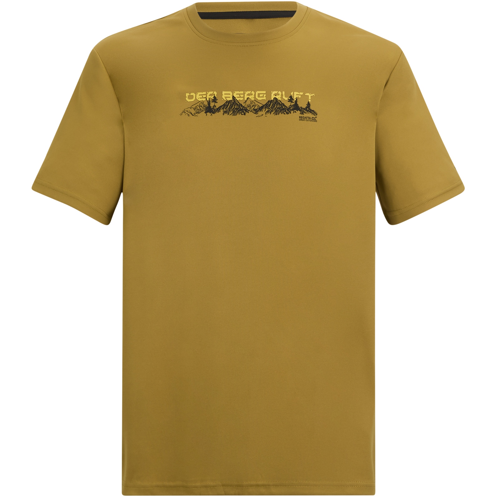 Мужская футболка с надписью Regatta Fingal - Wood Brown ZIQ brown