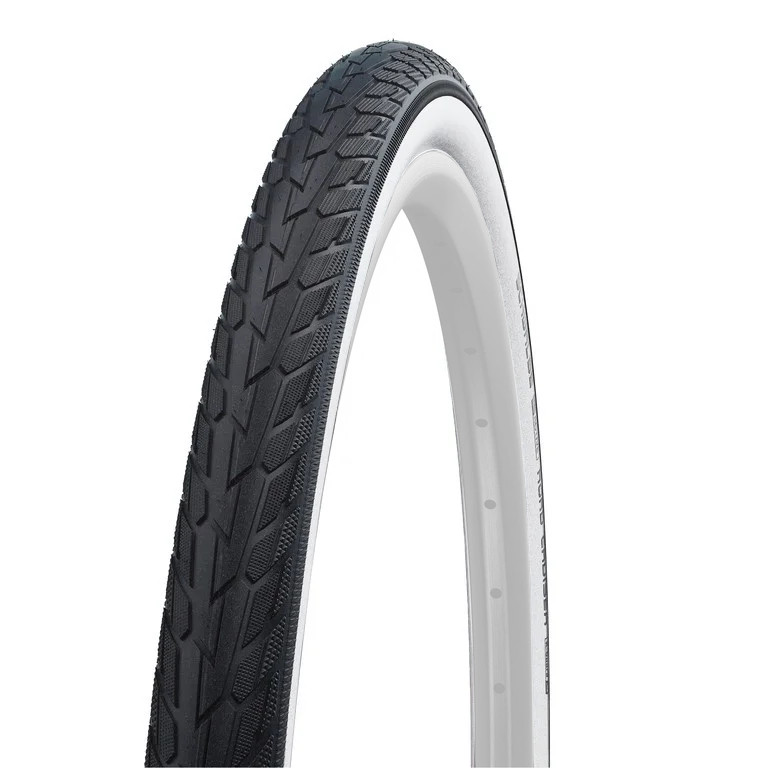 Picture of Schwalbe Road Cruiser Wire Bead Tire - Active | Green Compound | K-Guard - 27x1.25&quot; | Whitewall
