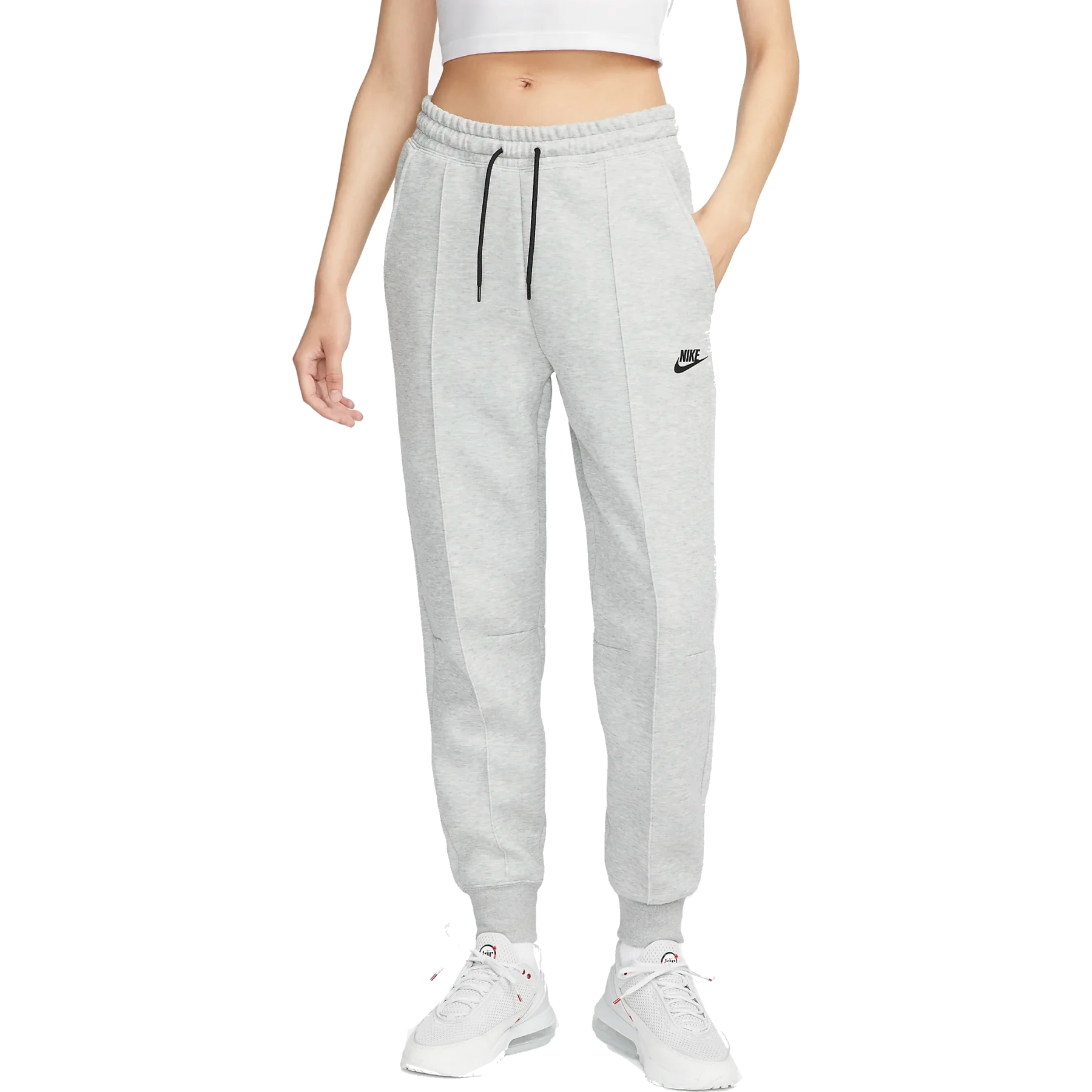 Nike Pantalon Chandal Mujer - Sportswear Tech Fleece - dark grey  heather/black FB8330-063
