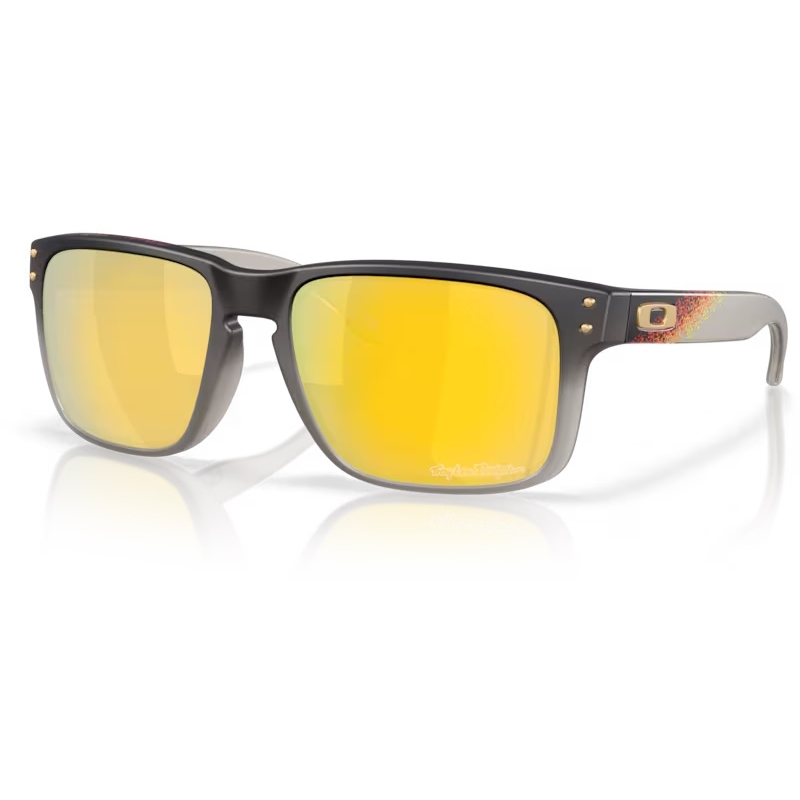 Productfoto van Oakley Holbrook Bril - Troy Lee Designs Black Fade/Prizm 24K Polarized - OO9102-AH55