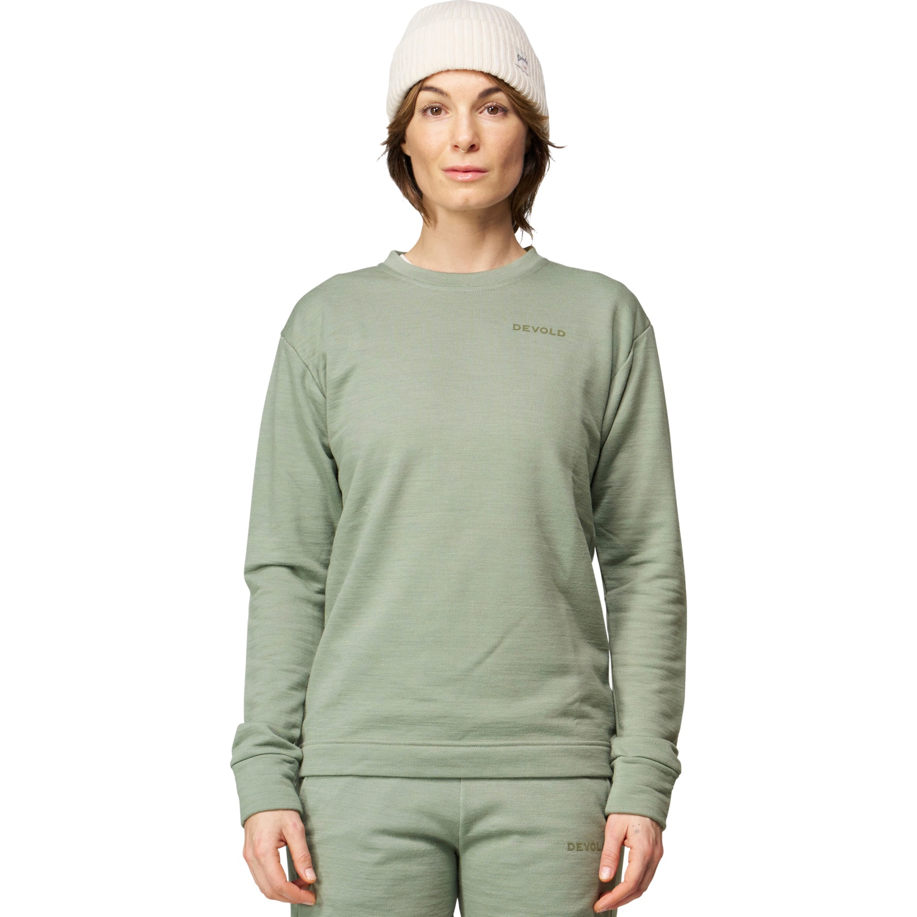 Женская рубашка Devold Everyday Crew Shirt - 402A Fog