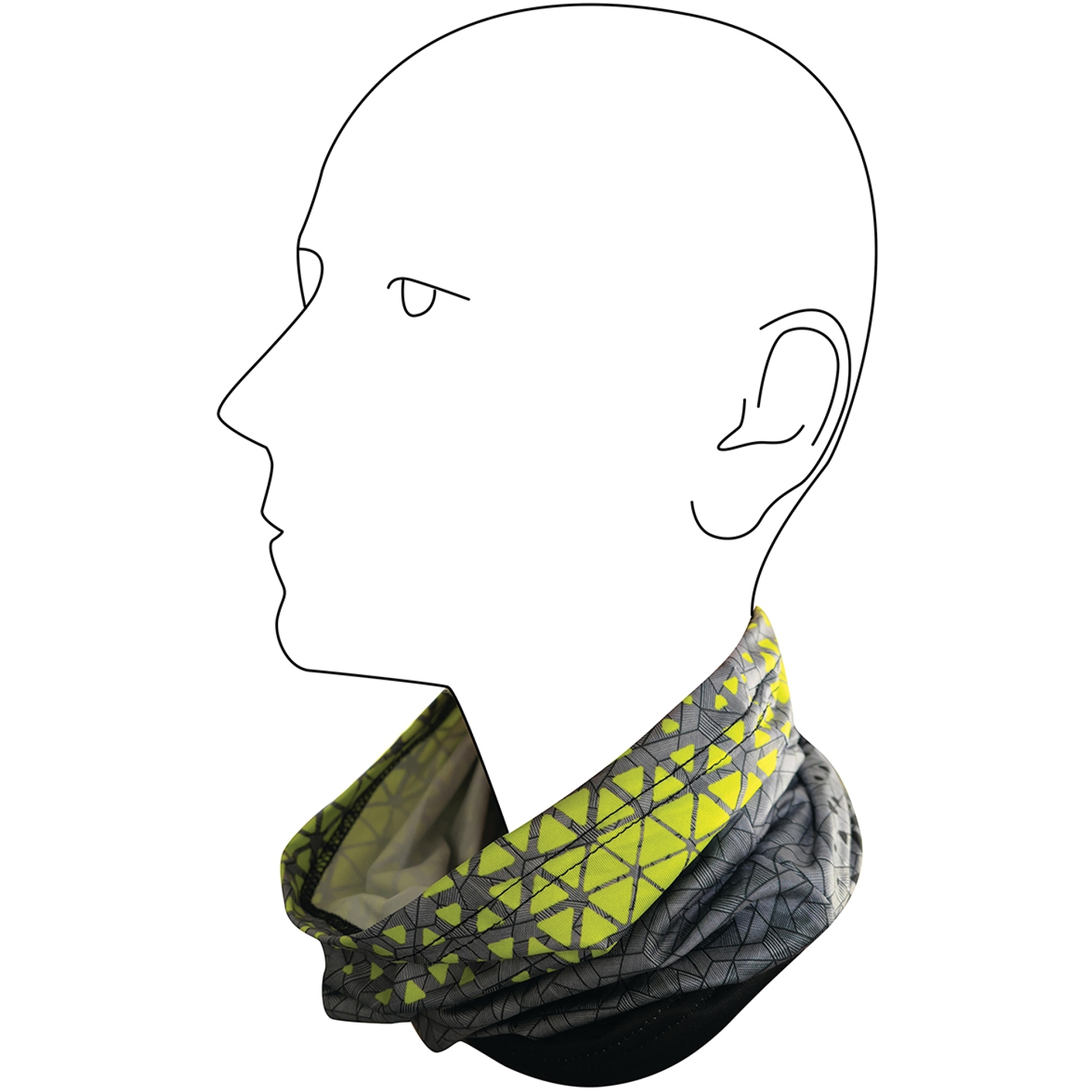 Picture of Chiba Multitube Summer - dark grey/neon yellow