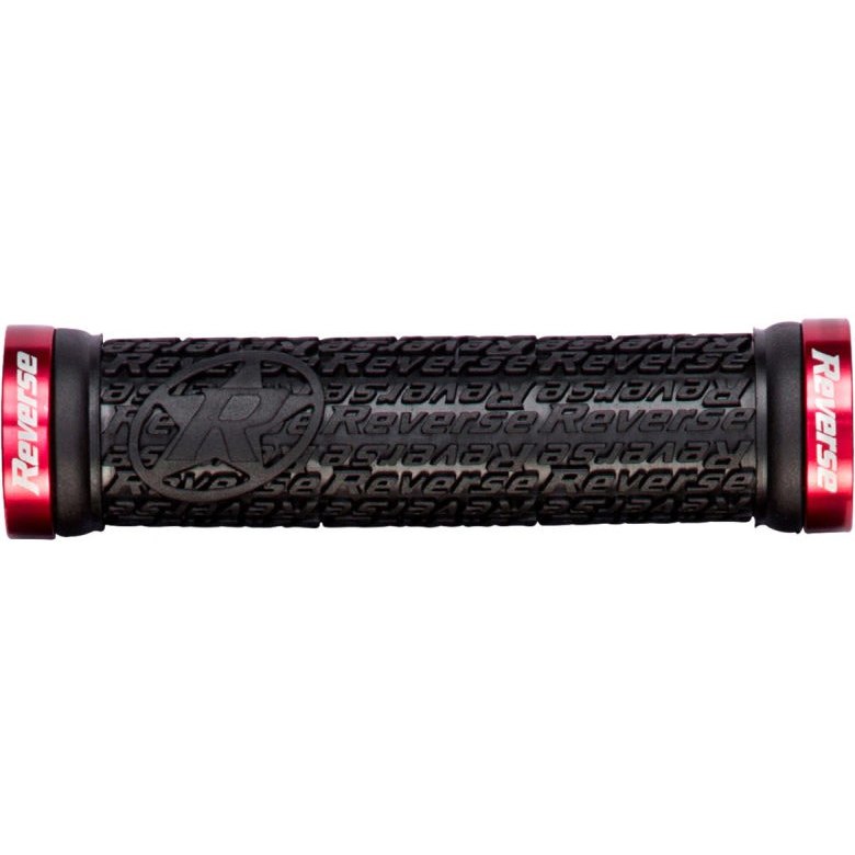 Produktbild von Reverse Components Stamp Lock On Griffe - 30mm - schwarz / rot