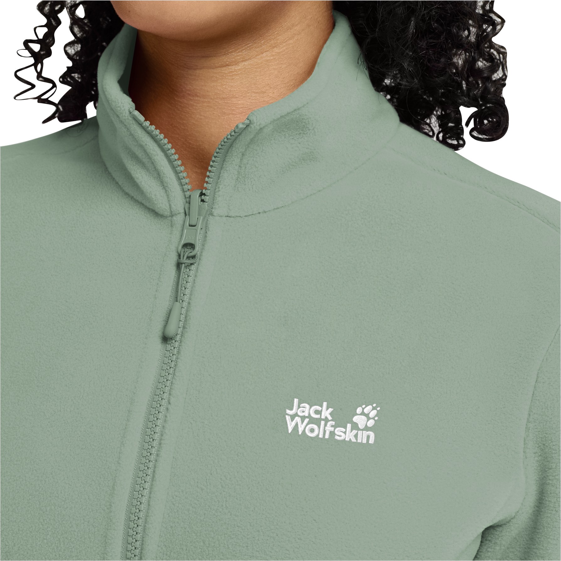 Jack Wolfskin Taunus 100 Full Zip Jacket Women - green zinnia | BIKE24