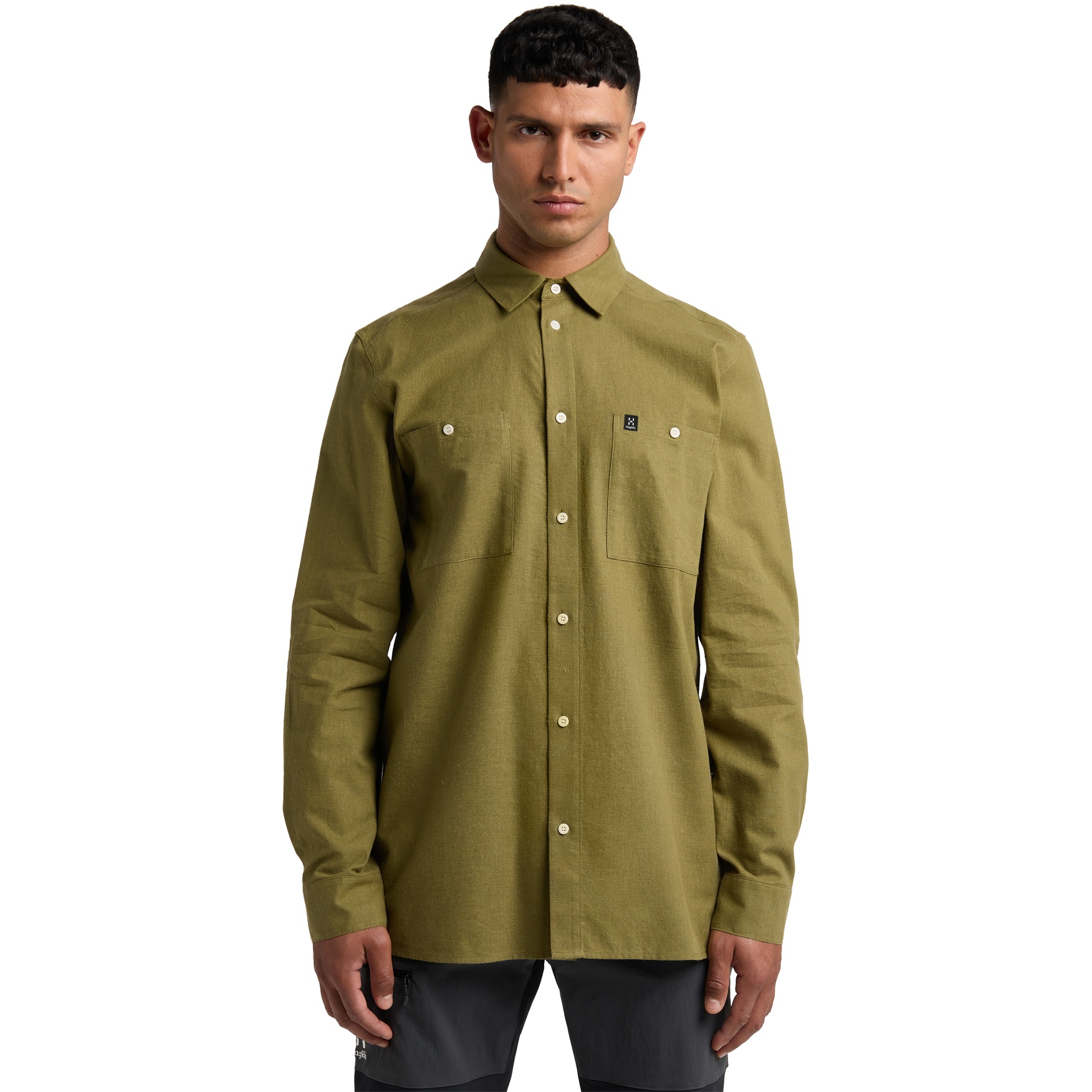 Produktbild von Haglöfs Curious Hemp Langarmhemd Herren - olive green 4VY
