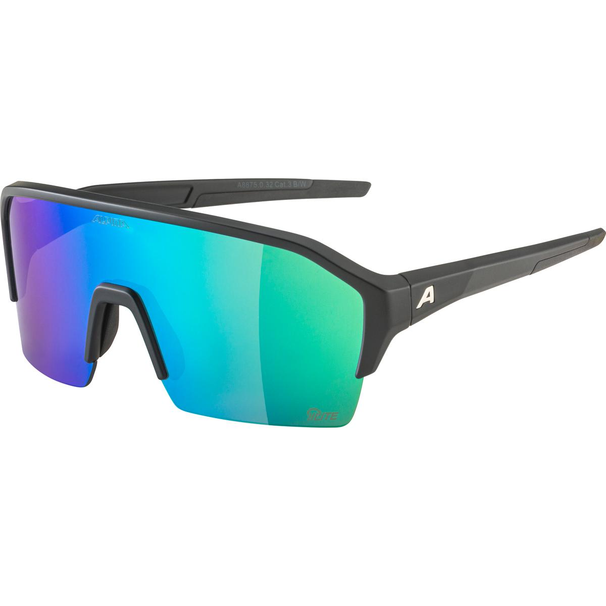 Produktbild von Alpina Ram HR Q-LITE Brille - black matt / mirror green