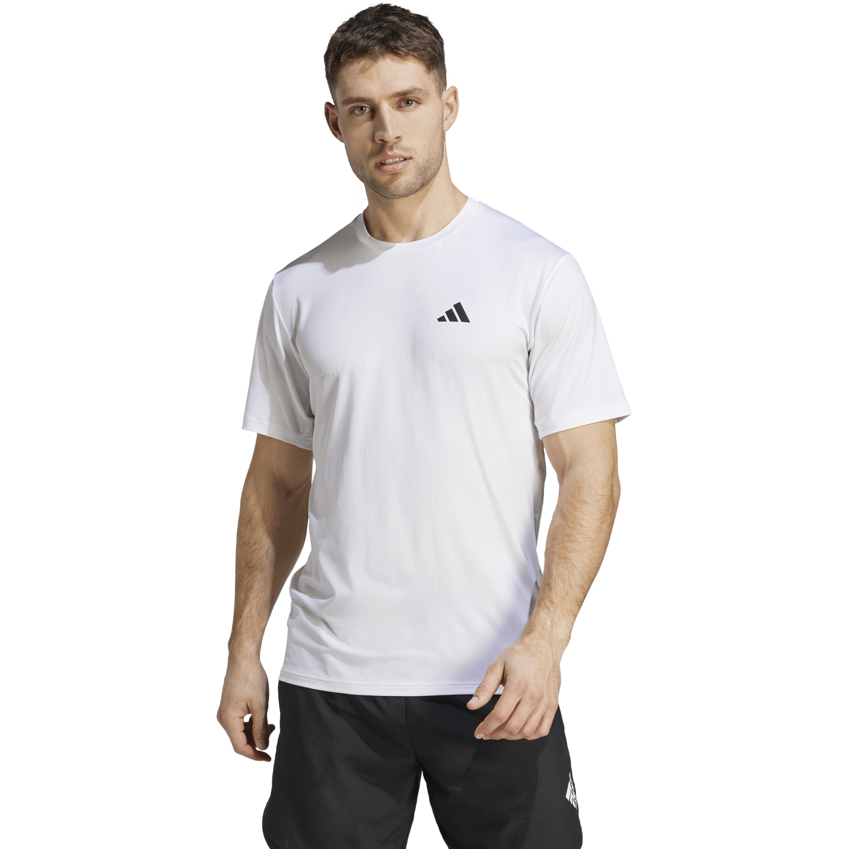 Produktbild von adidas Train Essentials Stretch Training T-Shirt Herren - weiß/schwarz IJ7020