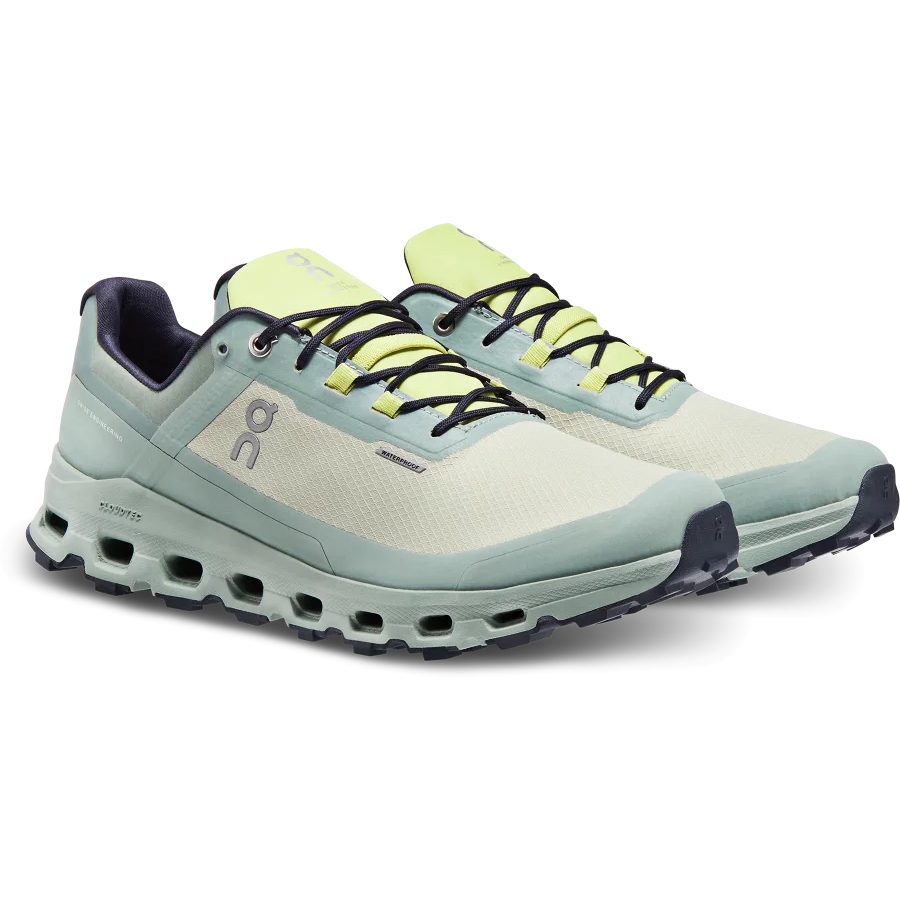 Picture of On Cloudvista Waterproof Trailrunning Shoe - Chalk &amp; Moss