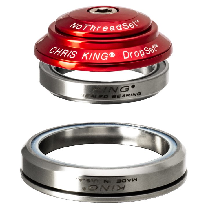CHRIS KING ヘッドセット Dropset2 Chris King DropSet 2 Tapered Ster Rowerowy - IS42/28.6