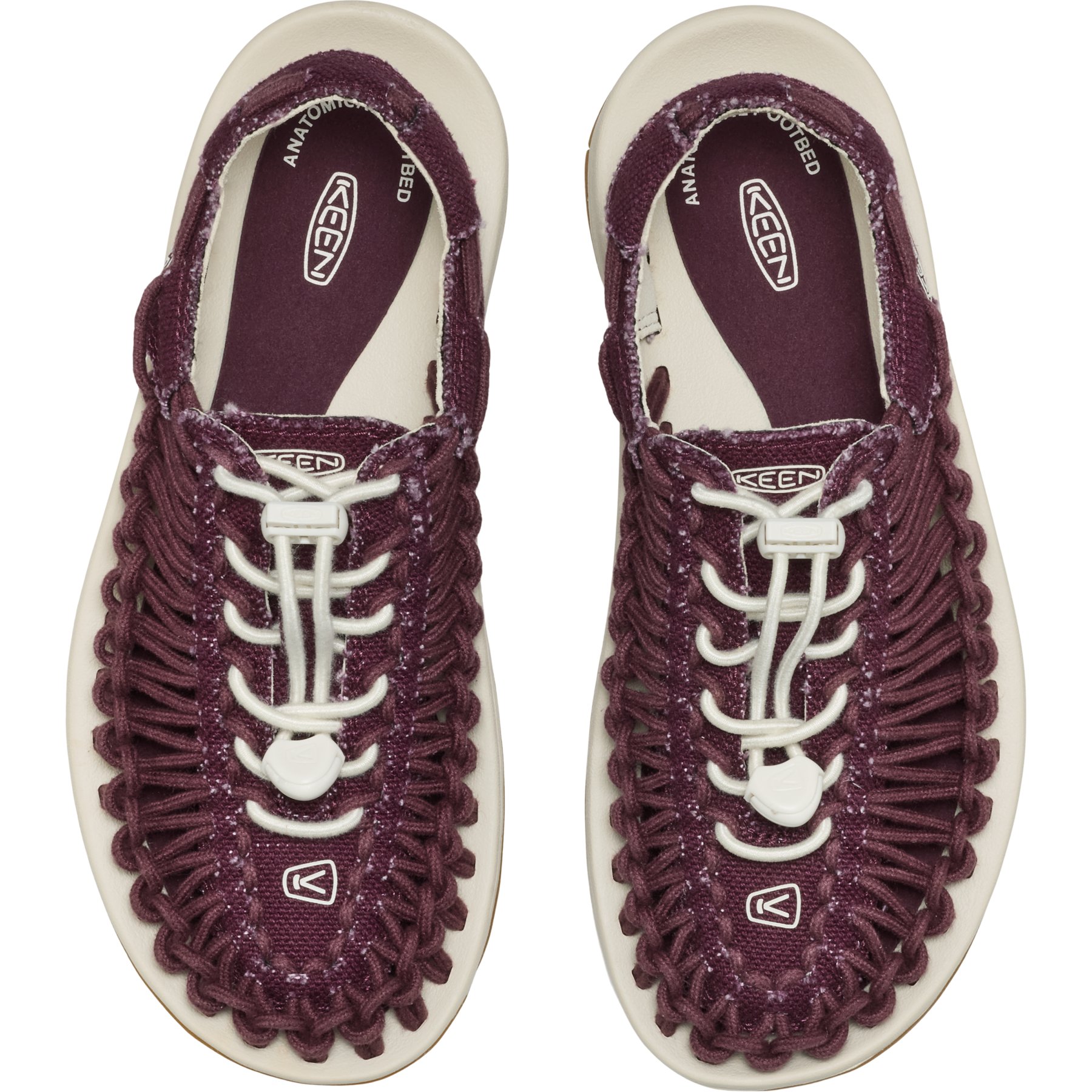KEEN Uneek Canvas Sandals Women - Fig/Birch | BIKE24