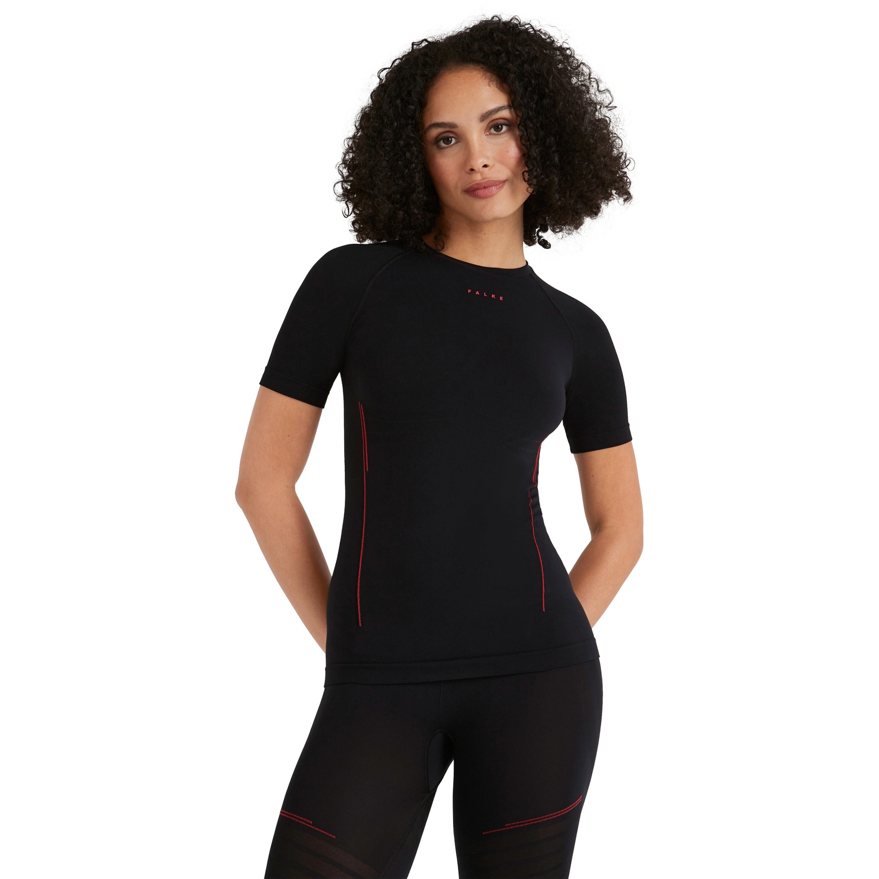 Produktbild von Falke Warm Trend Kurzarmshirt Damen - schwarz 3000