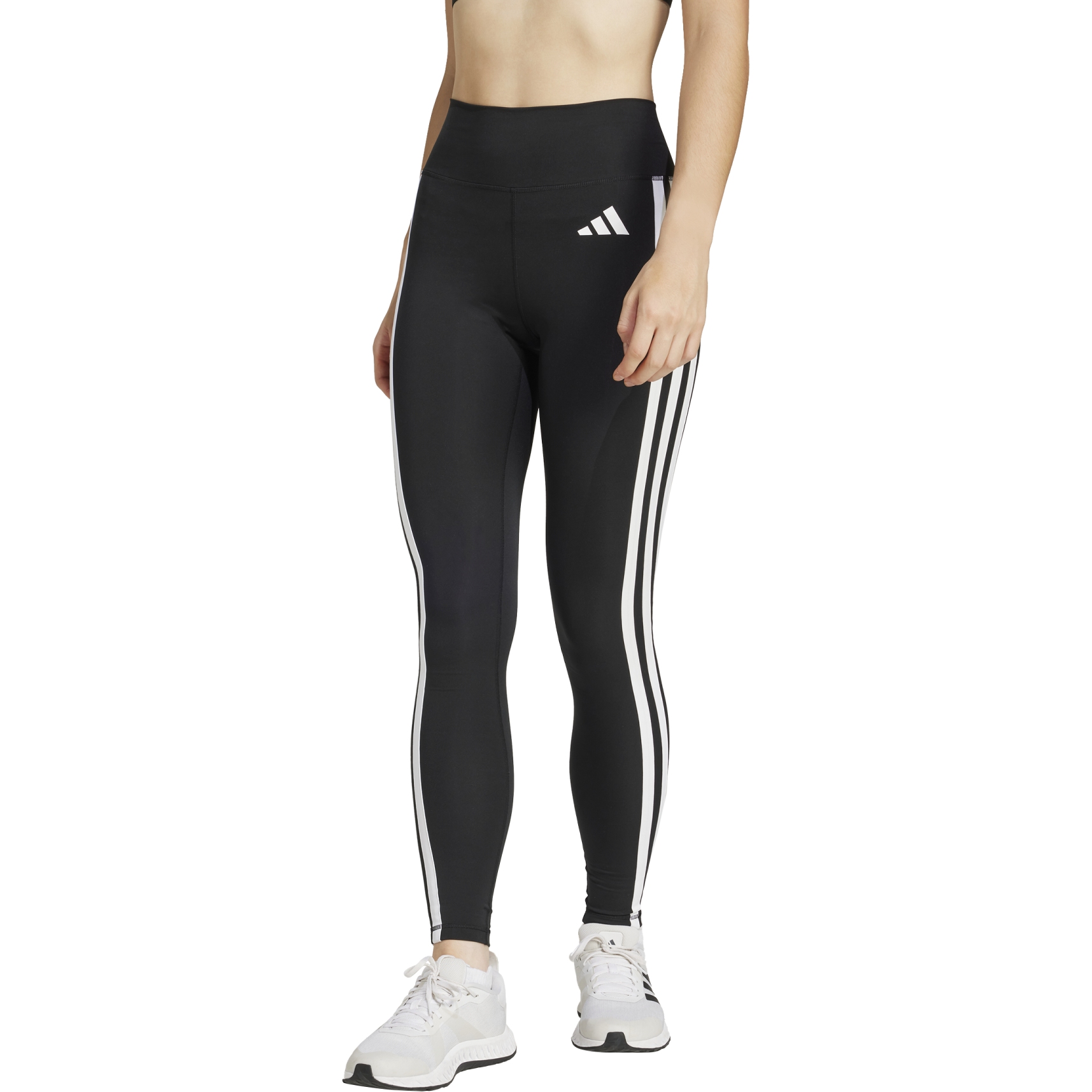 Produktbild von adidas Optime Essentials 7/8 Leggings Damen - schwarz/weiß JD6545