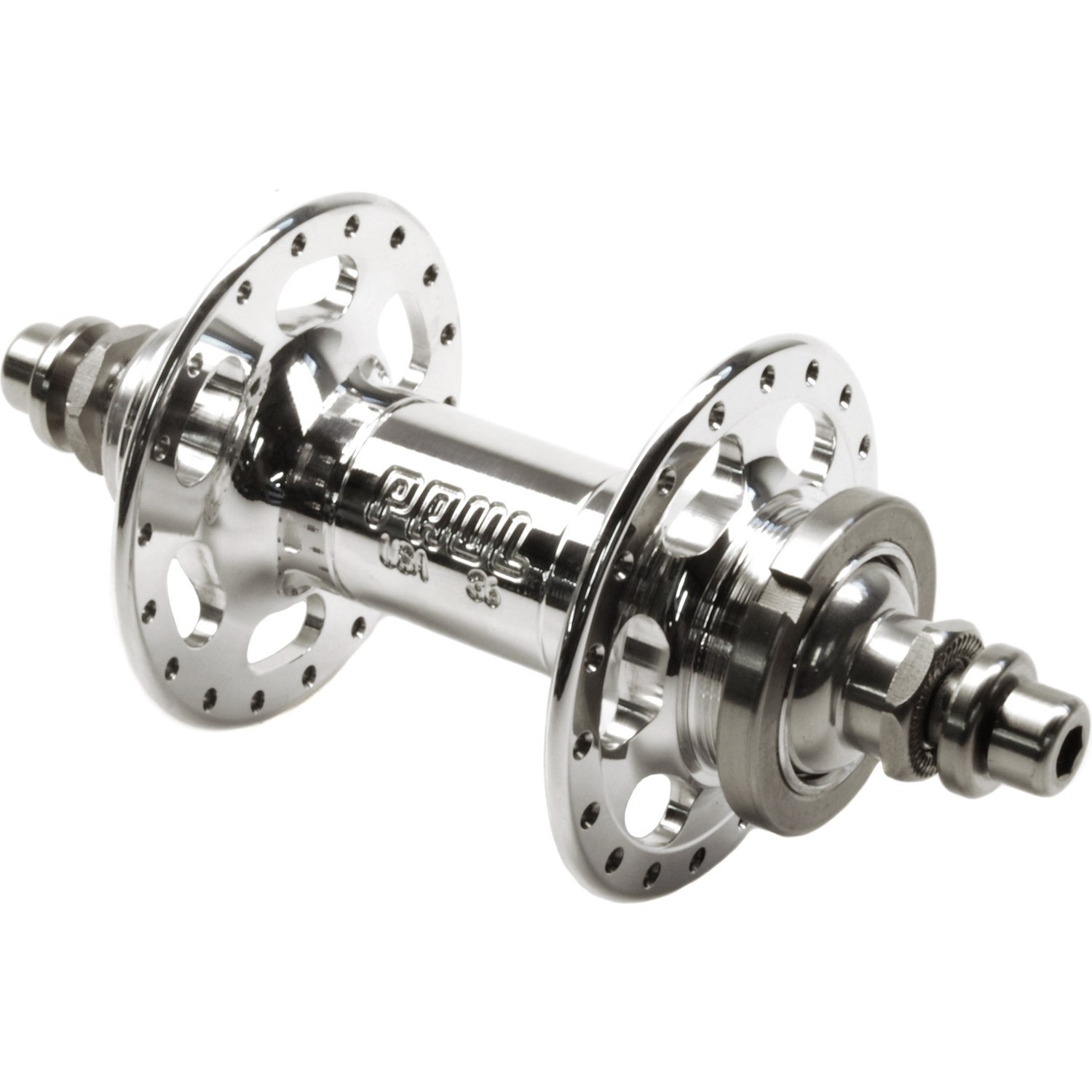 Image of Paul Component High Flange Fixed/Free Rear Hub - 10x120mm Bolt-On - polished