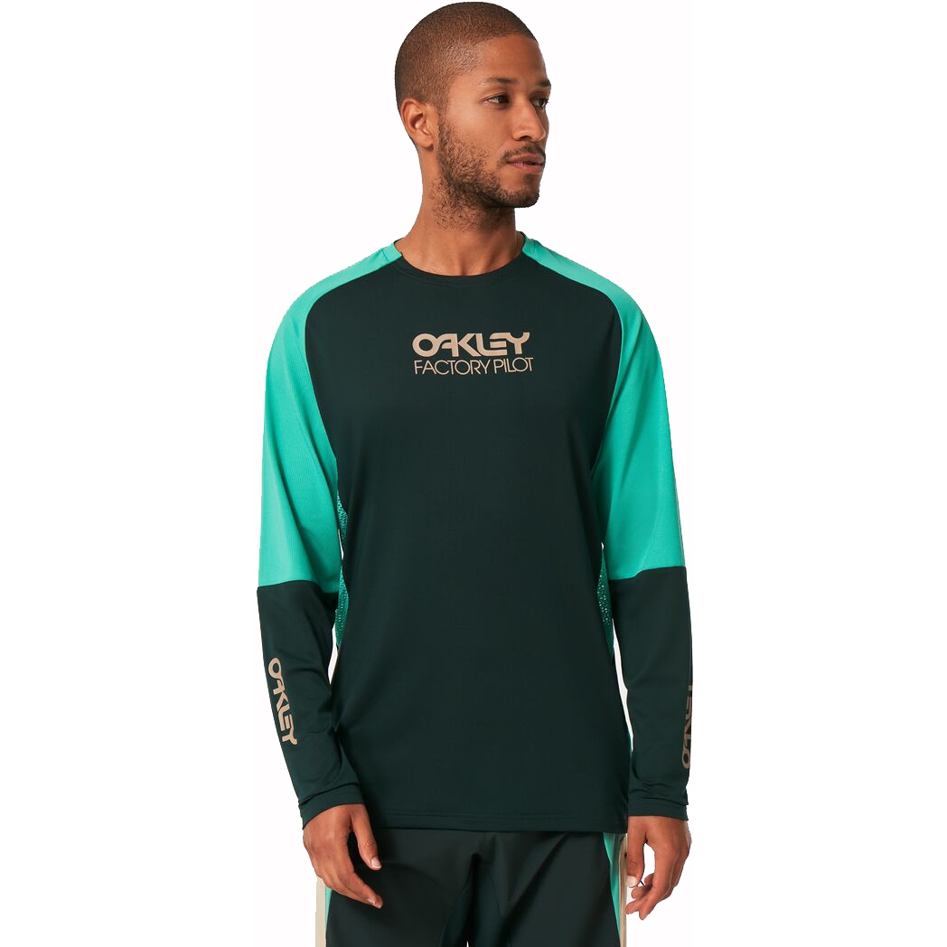 Image of Oakley Factory Pilot II MTB Long Sleeve Jersey Men - Hunter Green