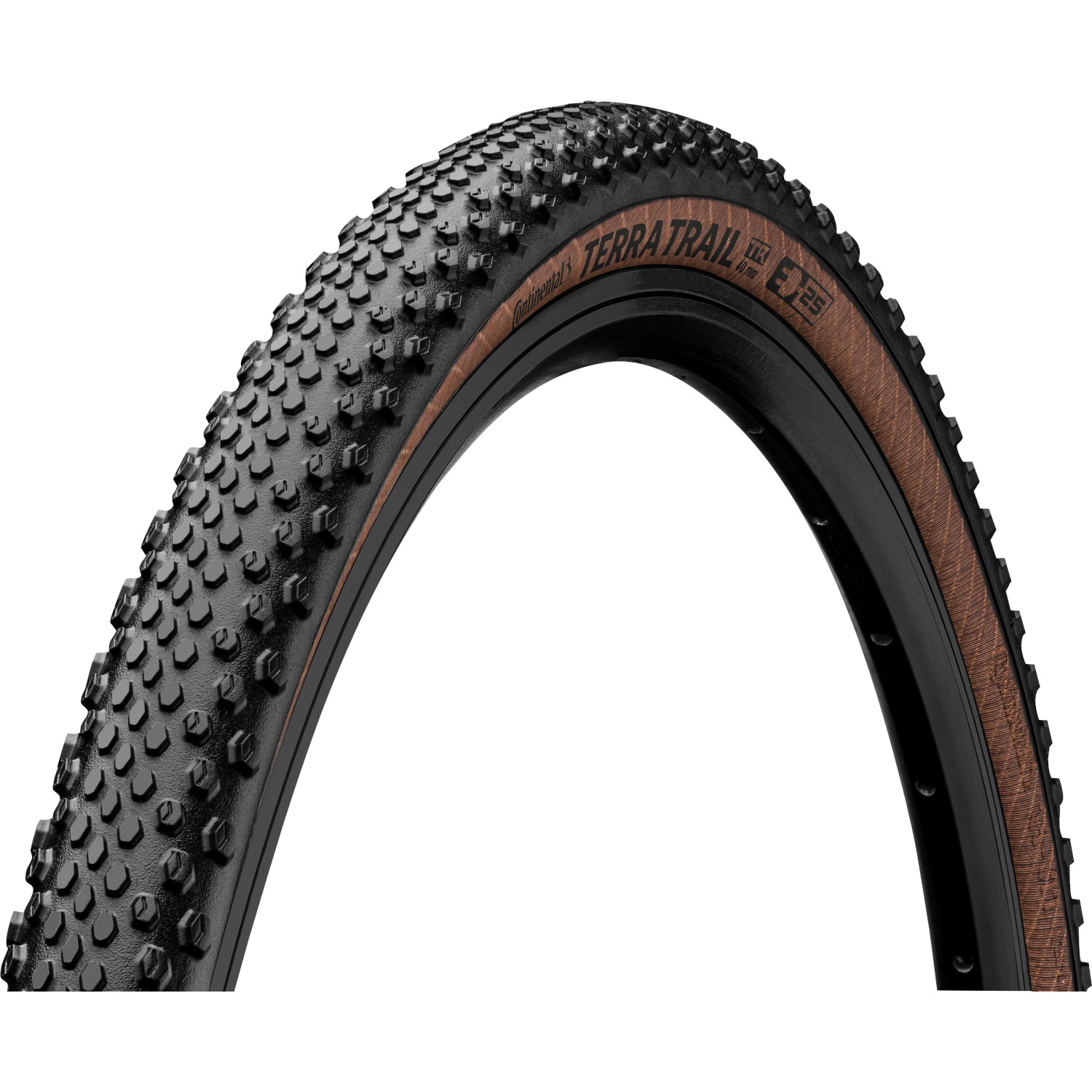 Picture of Continental Terra Trail Folding Tire - Gravel | ShieldWall - 40-622 | black/brown